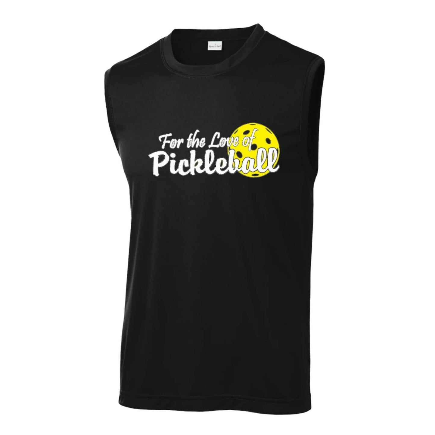 For the Love of Pickleball | Men's Sleeveless Athletic Performance T-Shirt | 100% Polyester