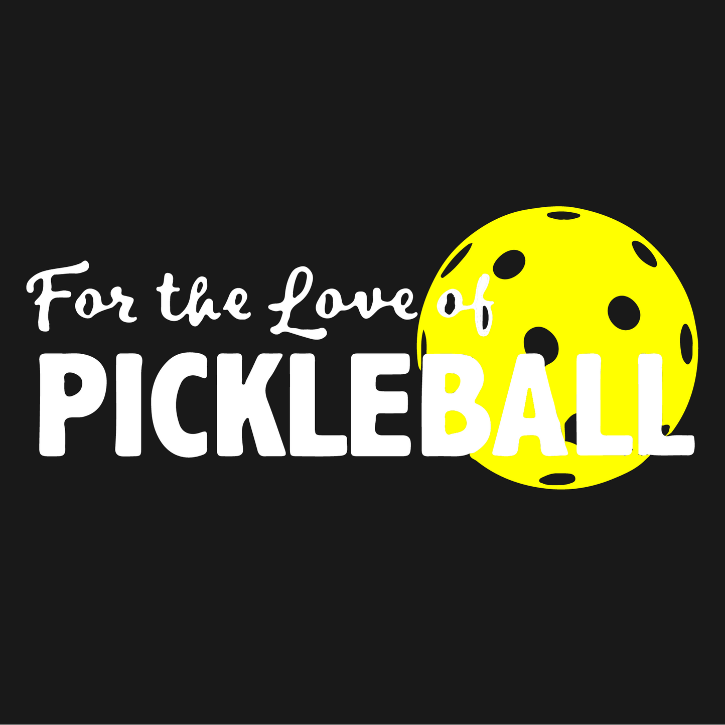 For The Love Of Pickleball | Pickleball Court Towels | Grommeted 100% Cotton Terry Velour