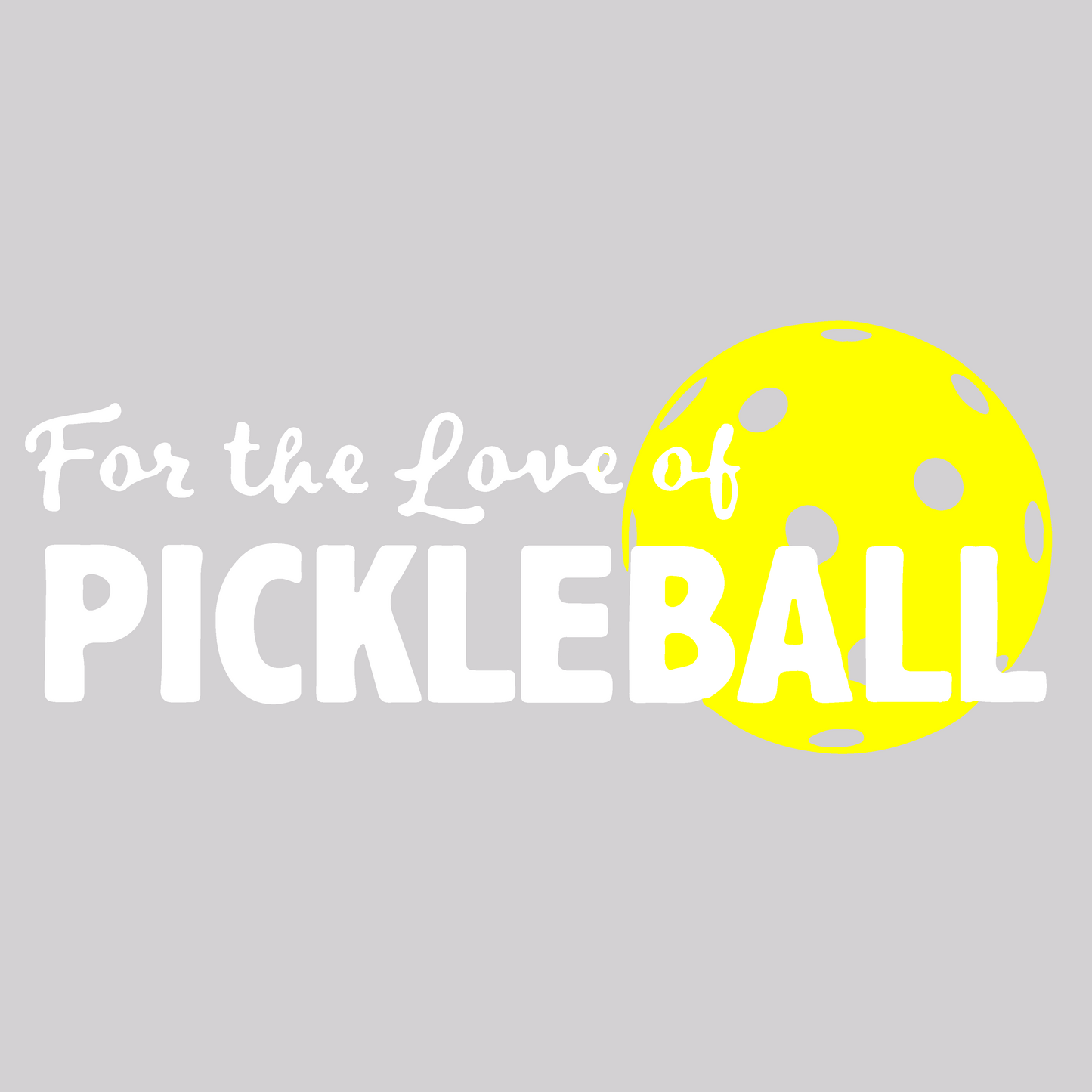 For The Love Of Pickleball | Pickleball Car Decal And Pickleball Sticker