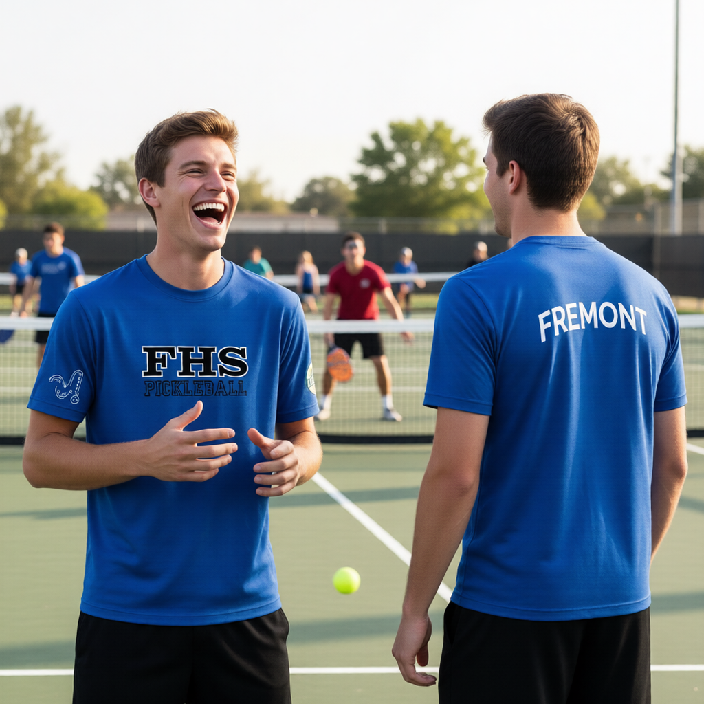 Fremont High - Initials Design - USHPA | Men's Short Sleeve Crewneck T-Shirts | 100% Polyester