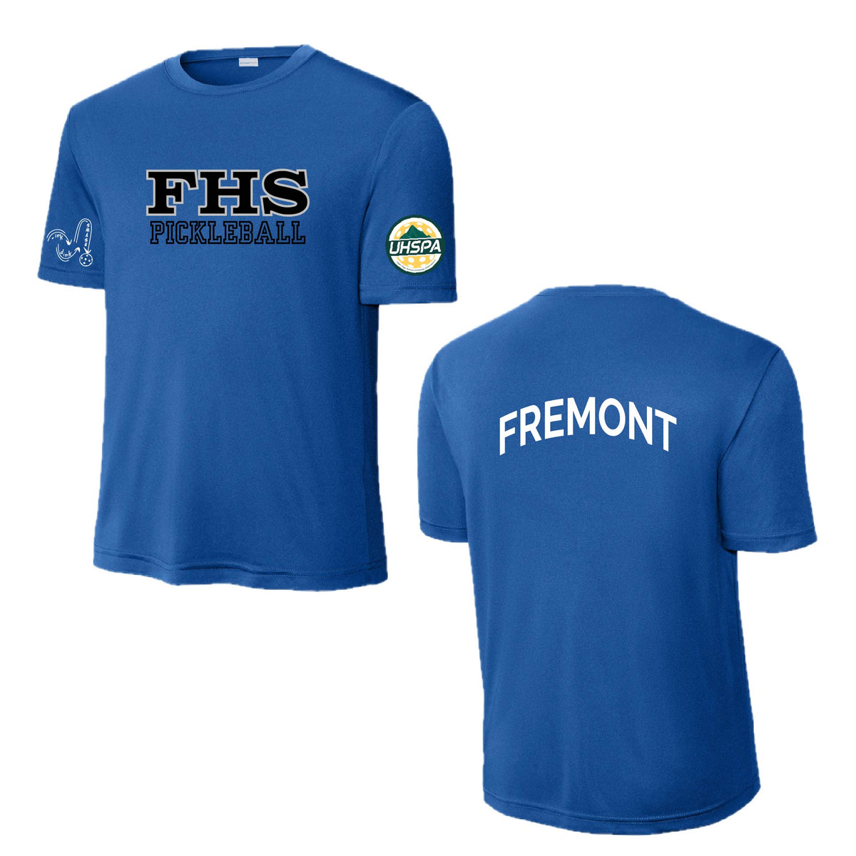 Fremont High - Initials Design - USHPA | Men's Short Sleeve Crewneck T-Shirts | 100% Polyester