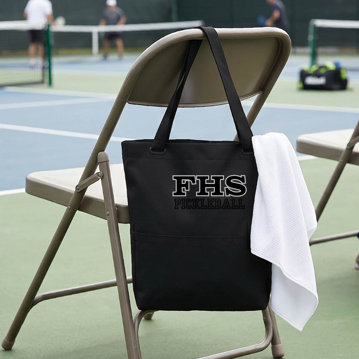 Fremont High School - Initials Design - Pickleball Tote Bag Sports Tote for Pickleball Players Gift