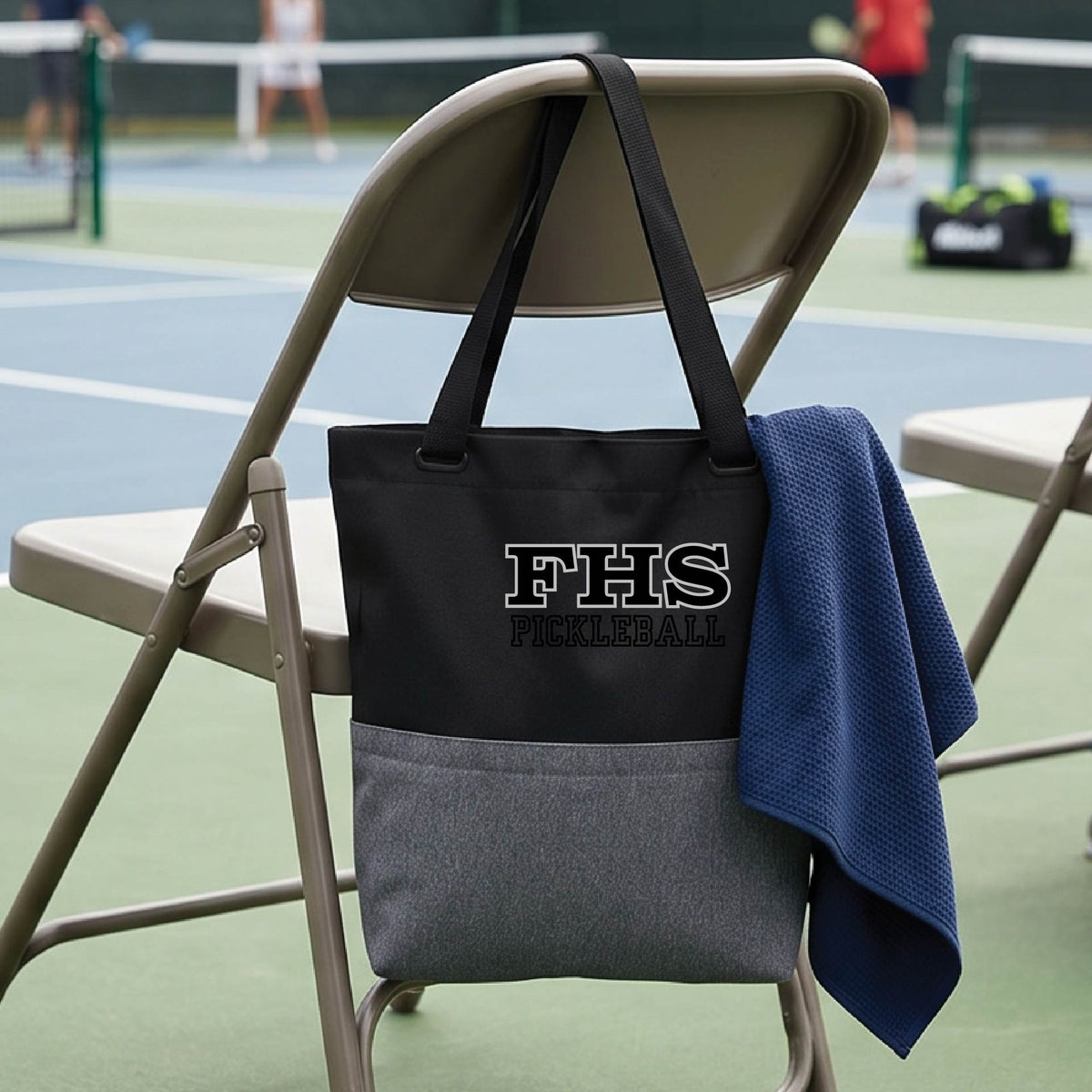 Fremont High School - Initials Design - Pickleball Tote Bag Sports Tote for Pickleball Players Gift