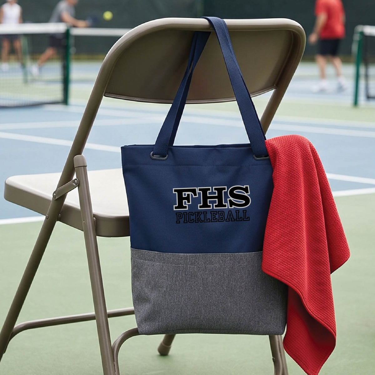 Fremont High School - Initials Design - Pickleball Tote Bag Sports Tote for Pickleball Players Gift
