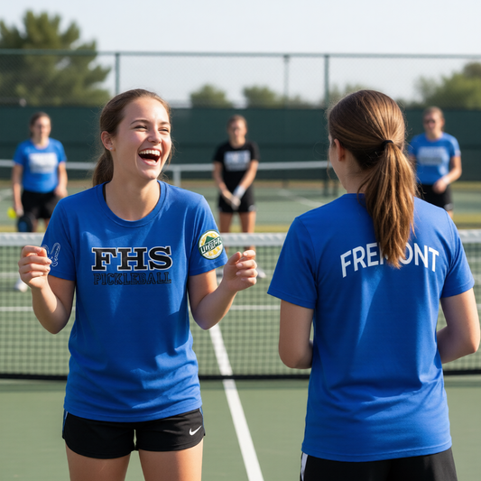 Fremont High School - Initials Design - UHSPA | Women's Short Sleeve Crewneck T-Shirts | 100% Polyester