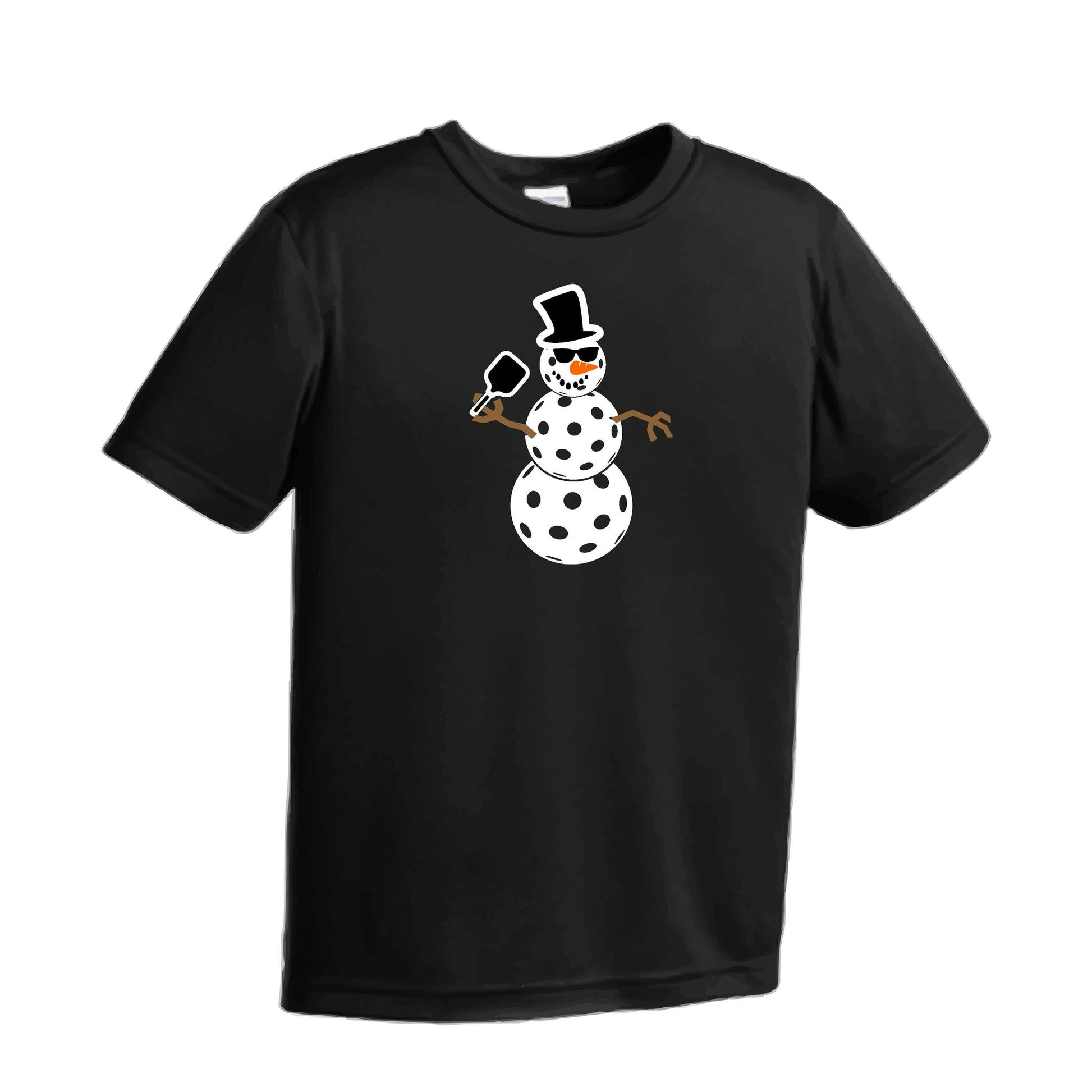 Frosty The Dinking Snowman | Men's Short Sleeve Athletic Performance T-Shirt | 100% Polyester