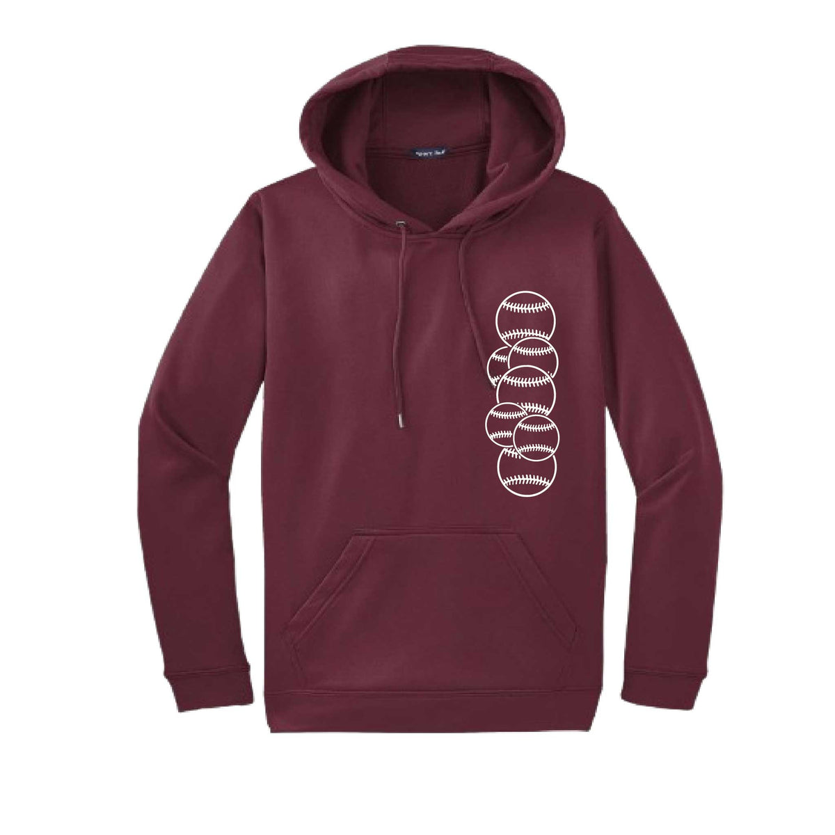 Full Count | Unisex Hoodie Athletic Baseball Sweatshirt | 50% Cotton/50% Polyester