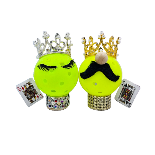 Pickleball King Or Pickleball Queen Gnome | Pickleball Gnomes | Fun Pickleball Gifts