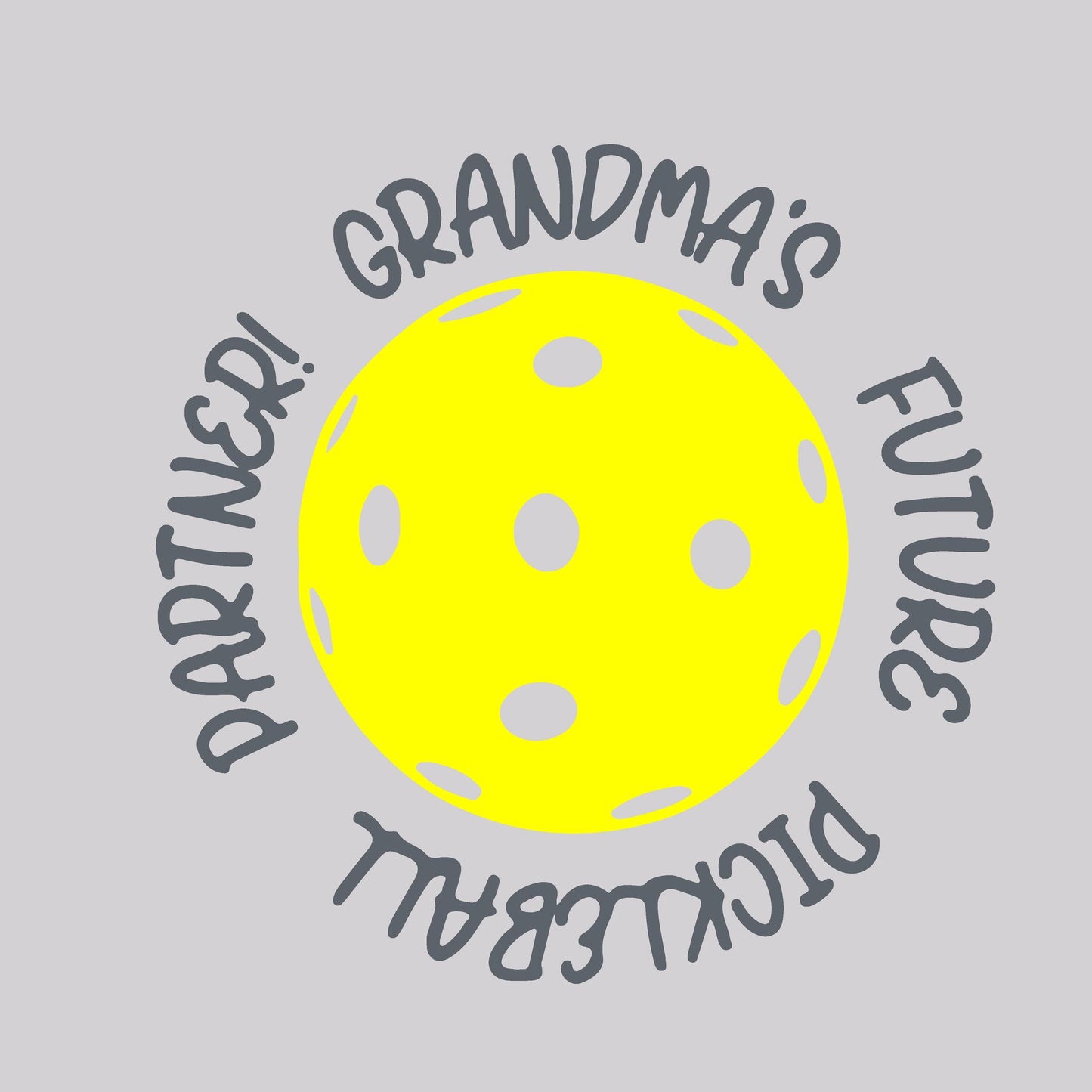 Future Grandma Or Grandpa Pickleball Partner | Infant Short Sleeve One Piece Bodysuit | 100% Cotton