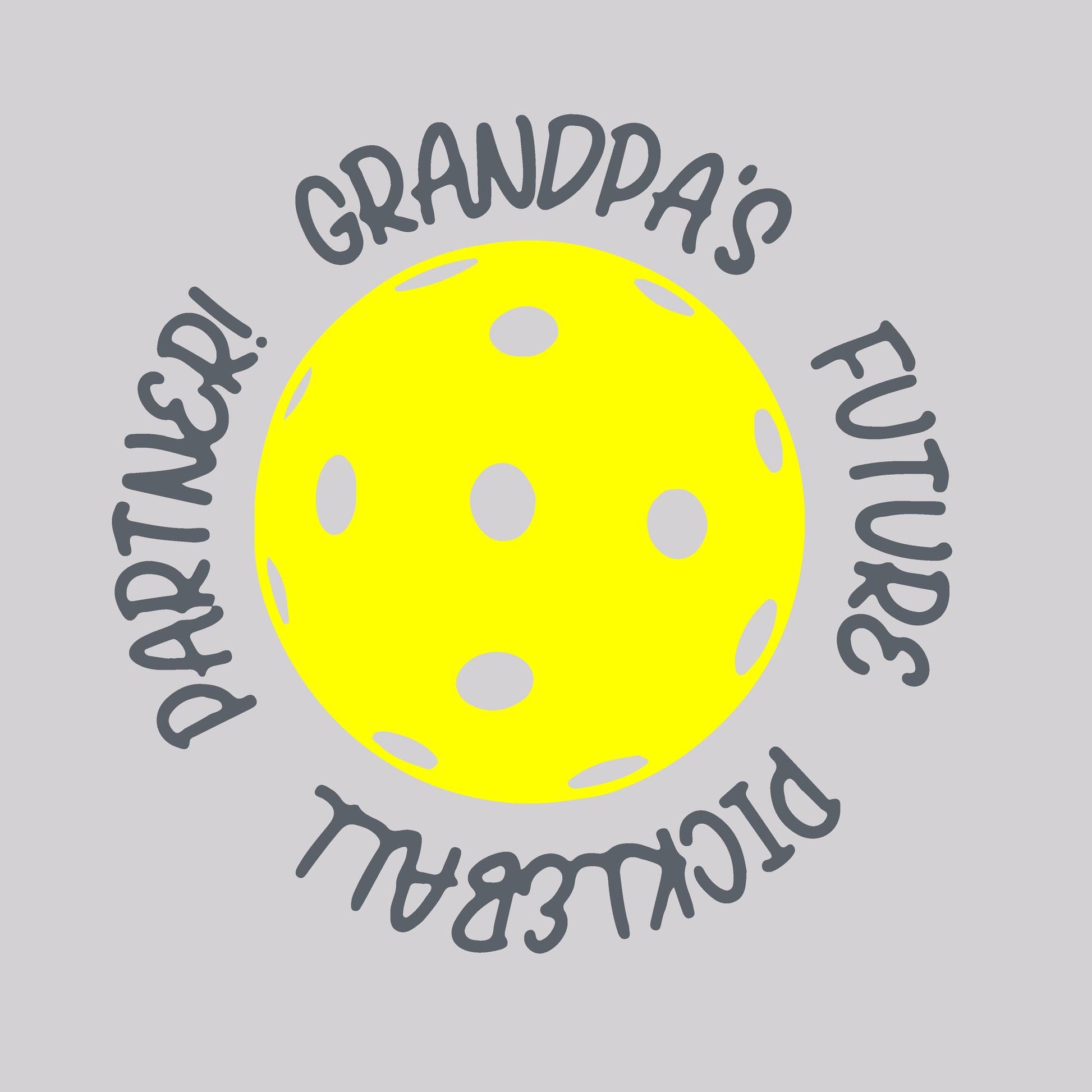 Future Grandma Or Grandpa Pickleball Partner | Infant Short Sleeve One Piece Bodysuit | 100% Cotton