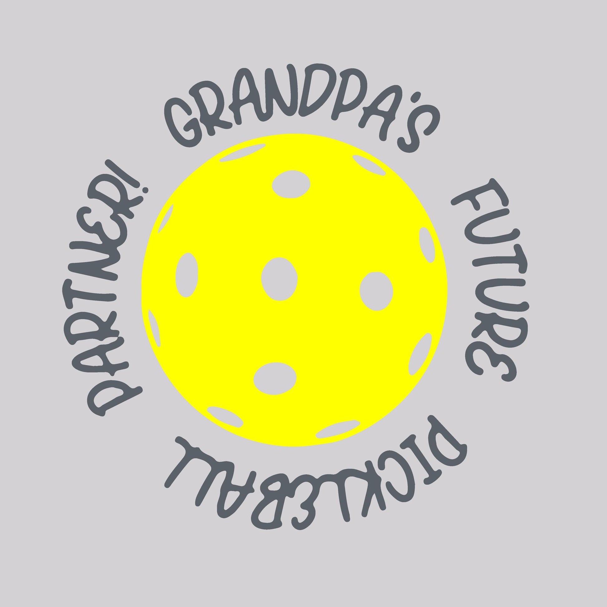 Future Grandma Or Grandpa Pickleball Partner | Infant Short Sleeve One Piece Bodysuit | 100% Cotton