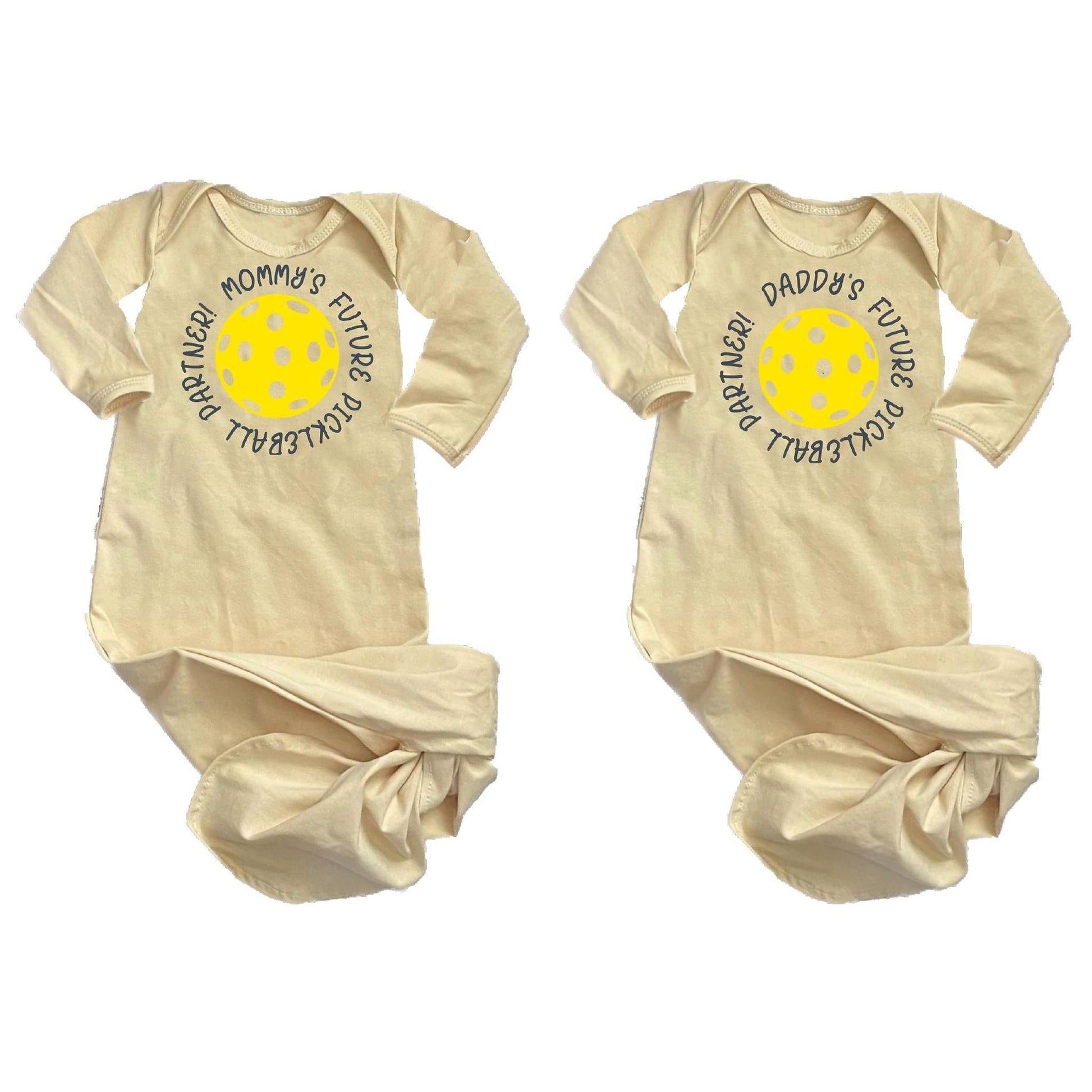 Future Mommy Or Daddy Pickleball Partner | Infant Knotted Sleeper
