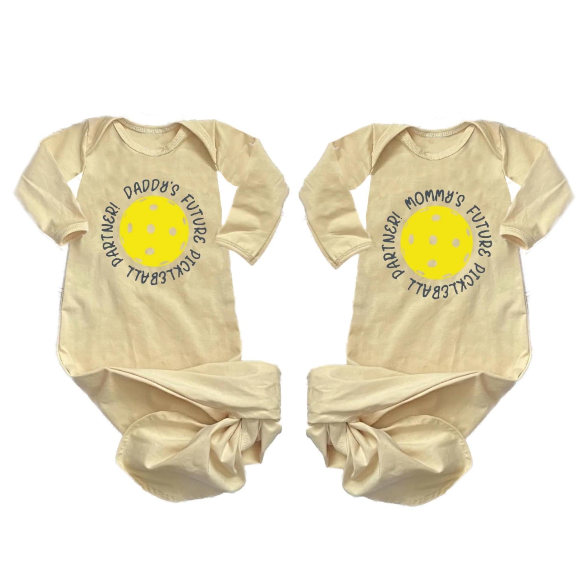Future Mommy Or Daddy Pickleball Partner | Infant Knotted Sleeper