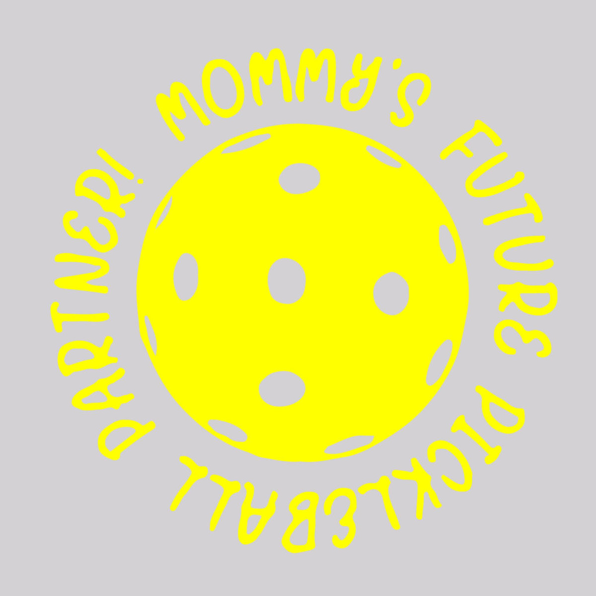 Future Mommy Or Daddy Pickleball Partner | Infant Long Sleeve One Piece Bodysuit | 100% Cotton