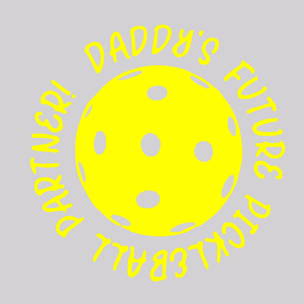 Future Mommy Or Daddy Pickleball Partner | Infant Long Sleeve One Piece Bodysuit | 100% Cotton