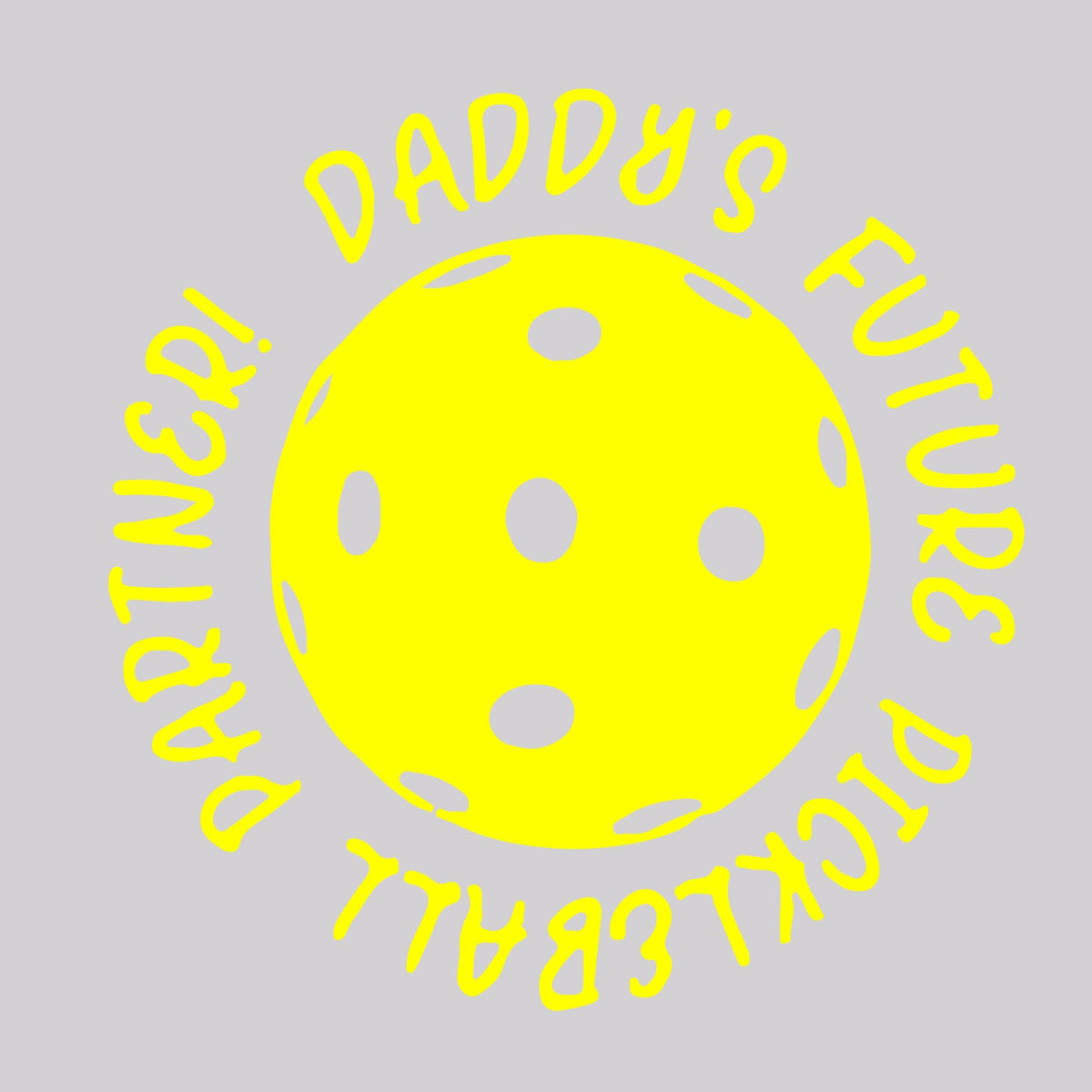 Future Mommy Or Daddy Pickleball Partner | Infant Short Sleeve One-Piece Bodysuit | 100% Cotton