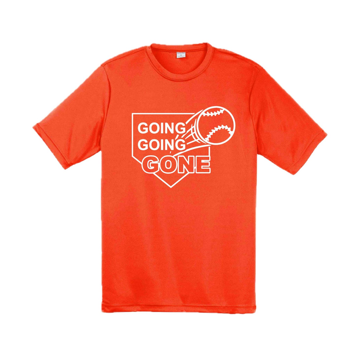 Going Going Gone | Men's Short Sleeve Athletic Baseball Performance T-Shirt | 100% Polyester