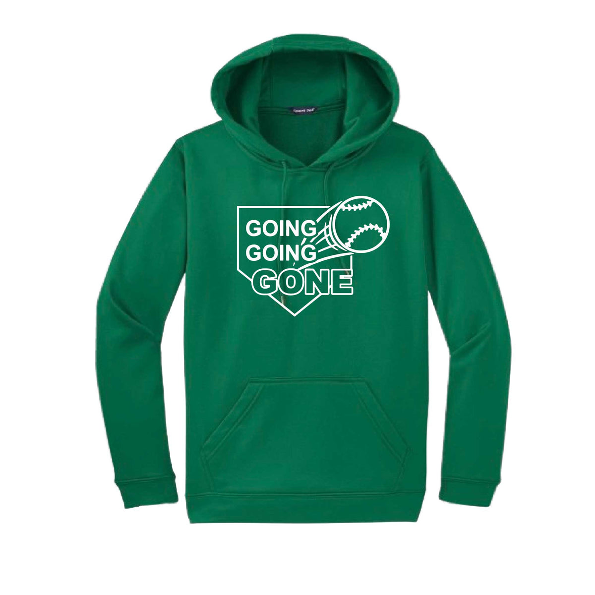 Going Going Gone | Unisex Hoodie Athletic Baseball Sweatshirt | 50% Cotton/50% Polyester