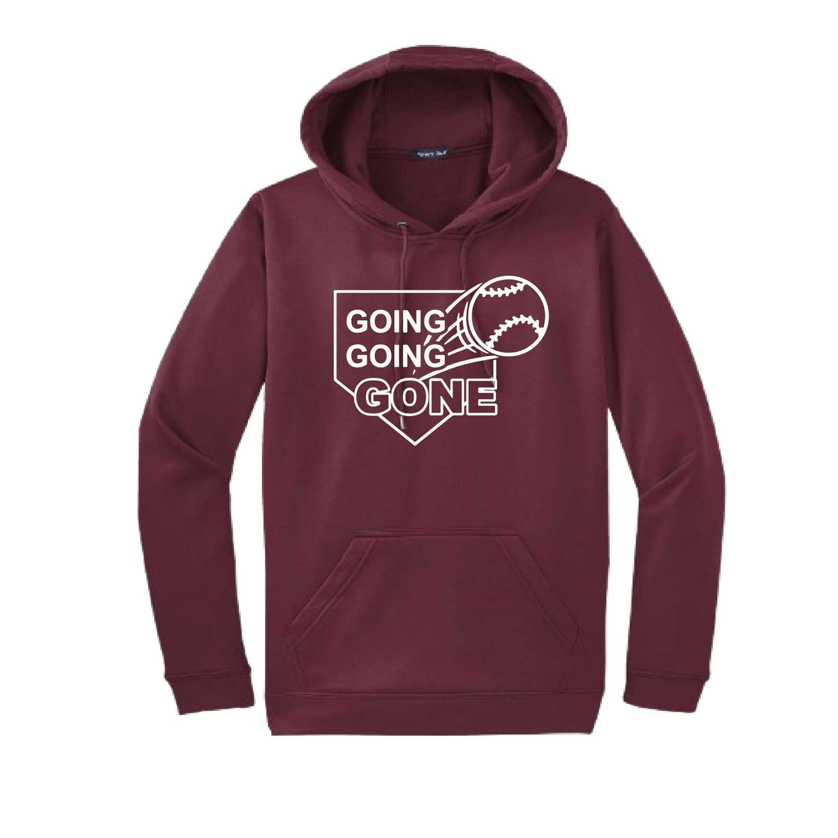 Going Going Gone | Unisex Hoodie Athletic Baseball Sweatshirt | 50% Cotton/50% Polyester