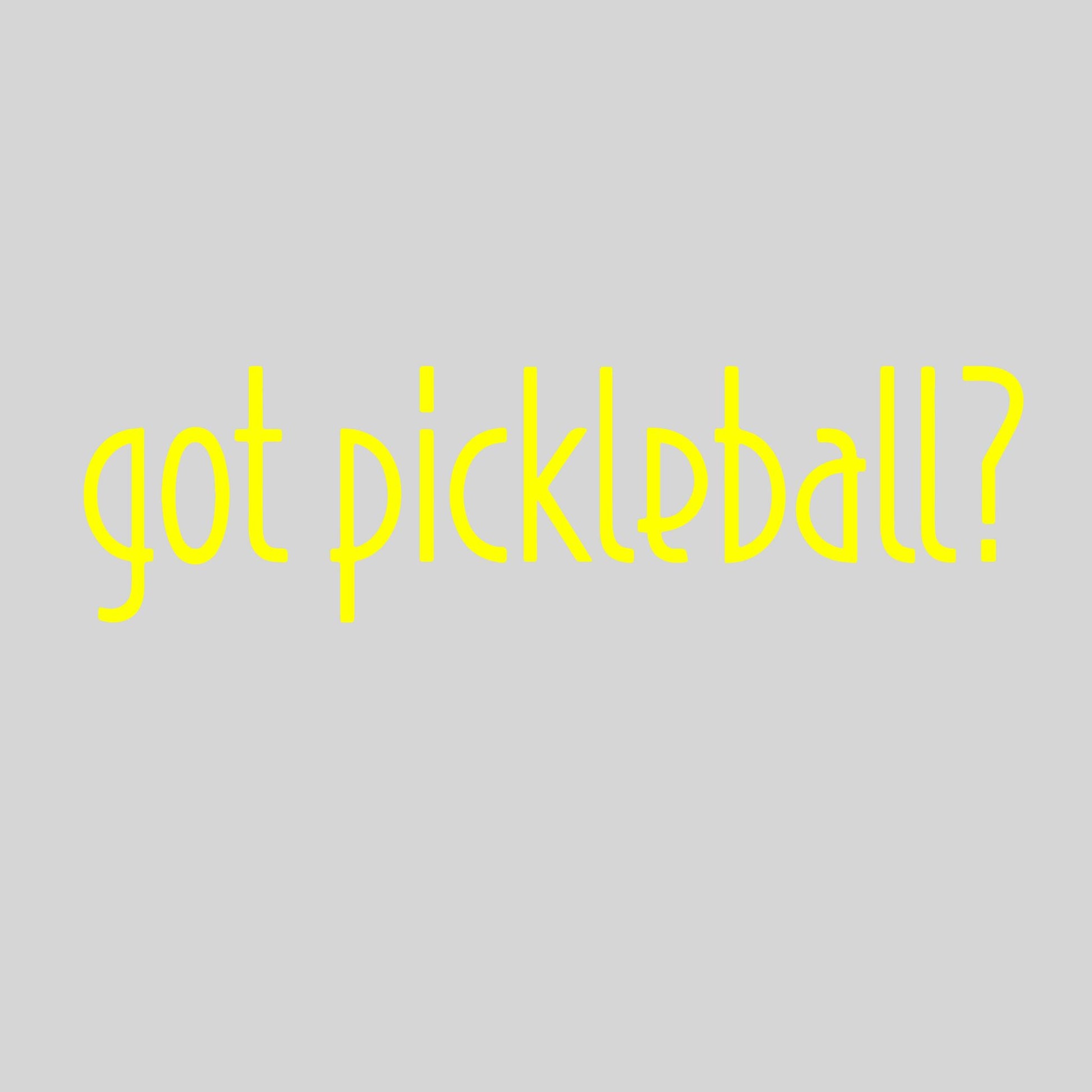 Got Pickleball? | Pickleball Car Decal And Pickleball Sticker | Customizable Color