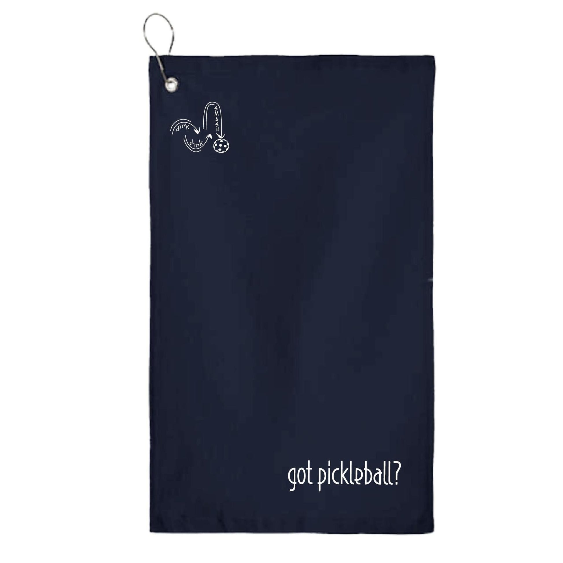 Got Pickleball | Pickleball Court Towels | Grommeted 100% Cotton Terry Velour