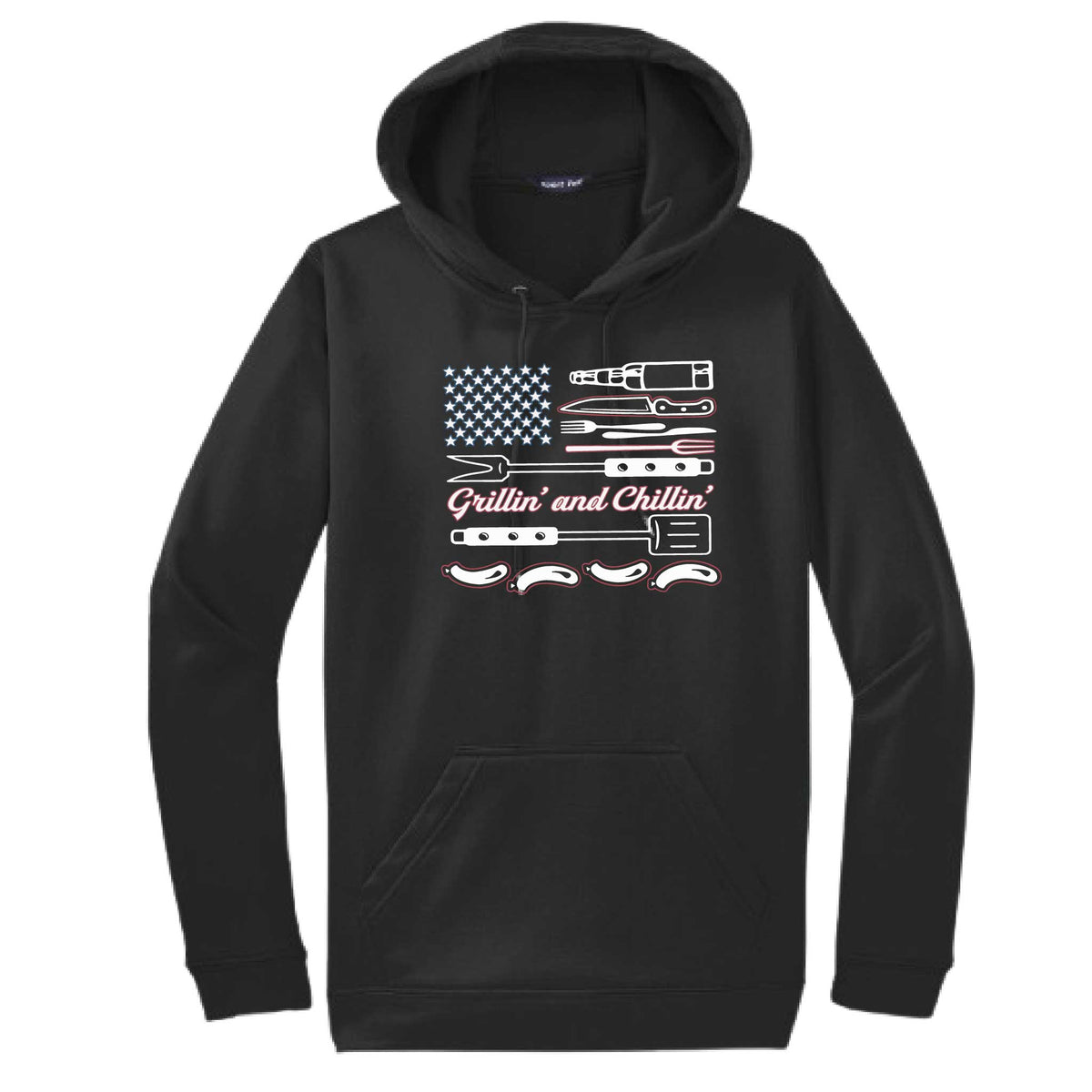 Grillin' and Chillin' | Unisex Hoodie Camping Sweatshirt | 50% Cotton/50% Polyester