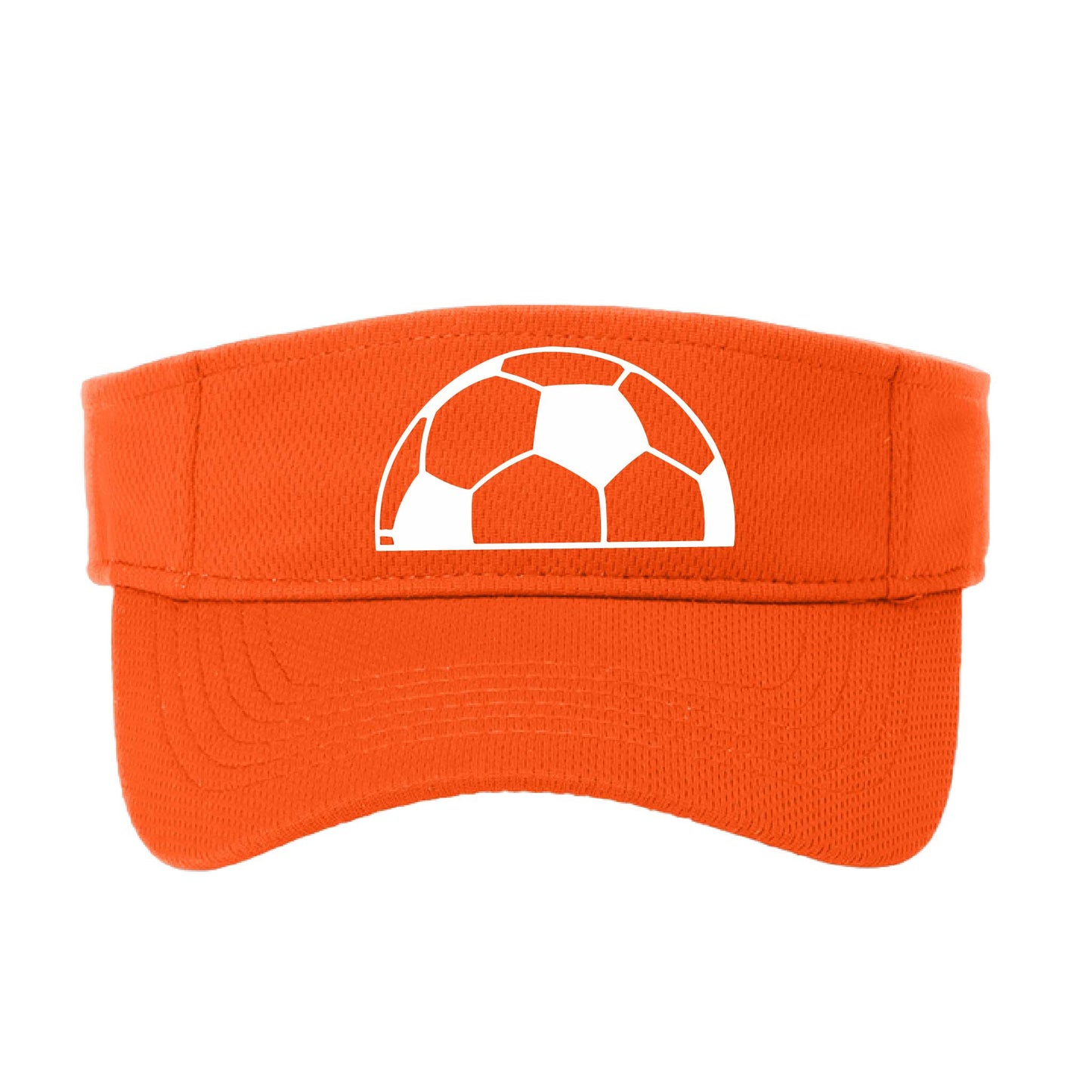 Half Soccer Ball | Soccer Visors | Moisture Wicking 100% Polyester