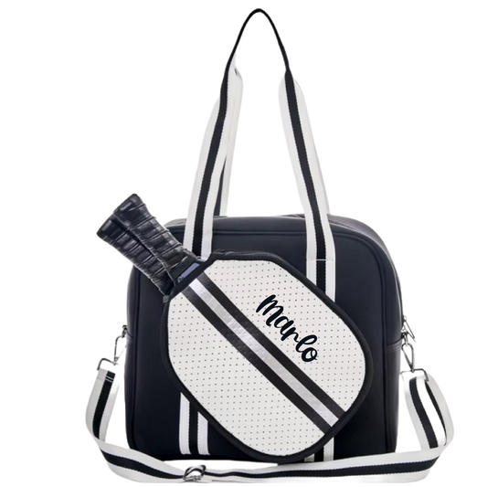 Classy Pickleball Bag | Personalized Pickleball and Paddle Sports Bag | Large Size Court Tote Bag