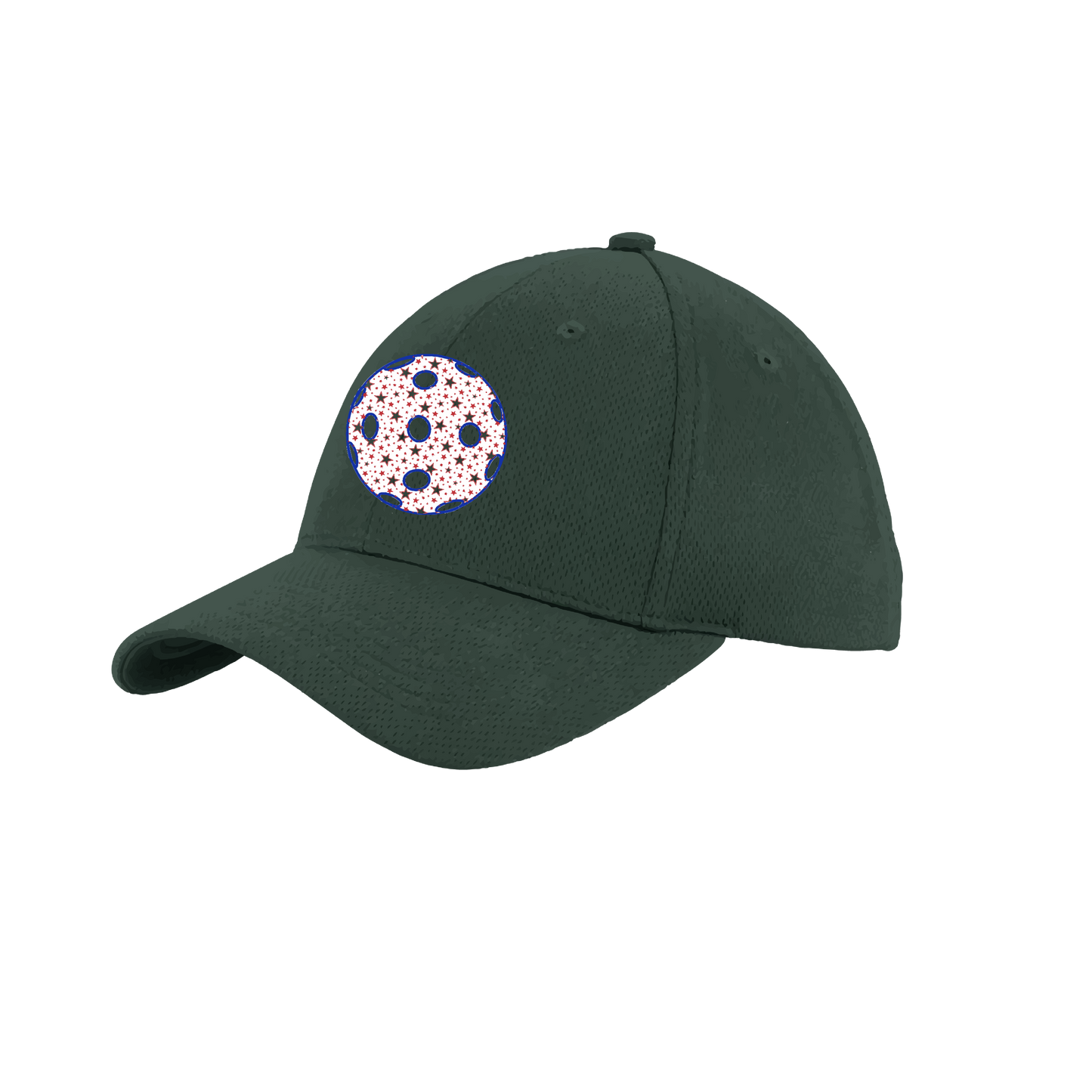 Patriotic Star Pickleball (Customizable) | Pickleball Hat | Moisture-Wicking 100% Polyester