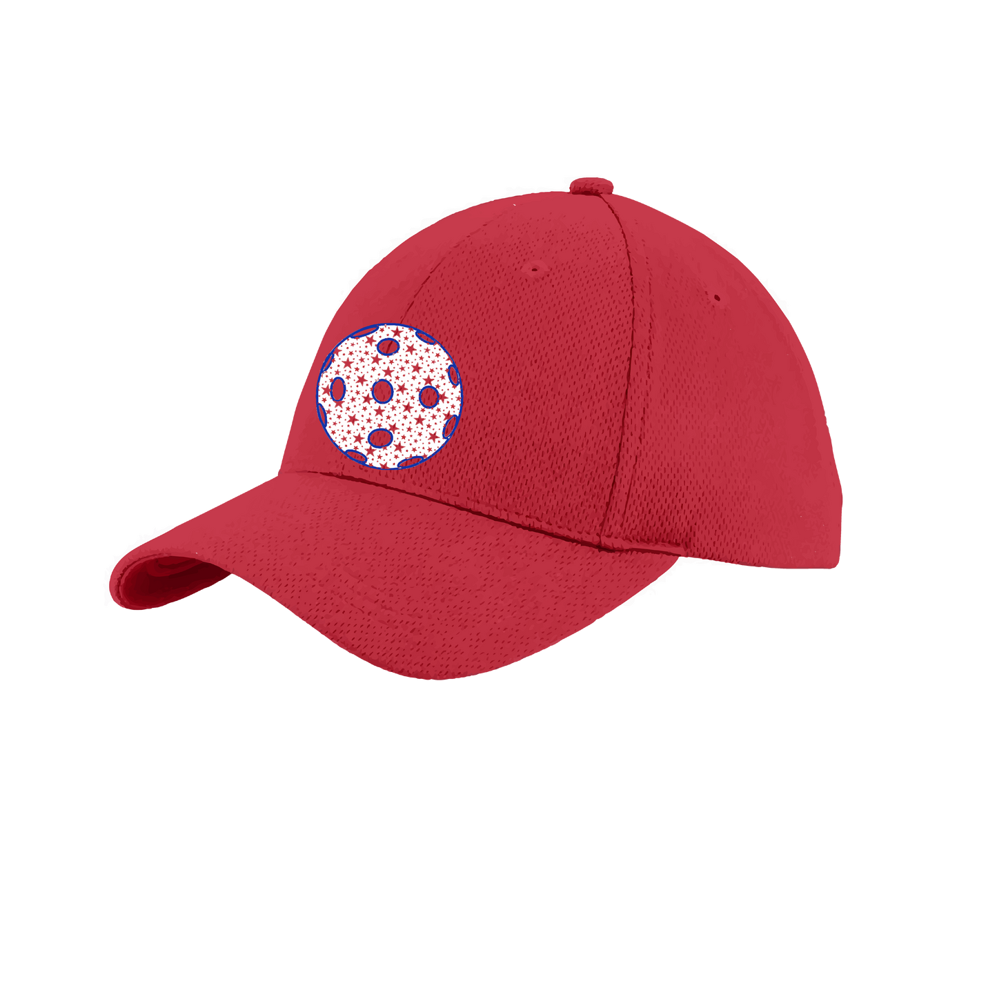 Patriotic Star Pickleball (Customizable) | Pickleball Hat | Moisture-Wicking 100% Polyester