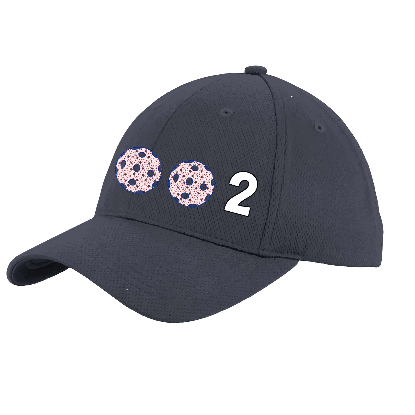 002 (Customizable 10 Pickleball Colors) | Pickleball Hat | Moisture-Wicking 100% Polyester