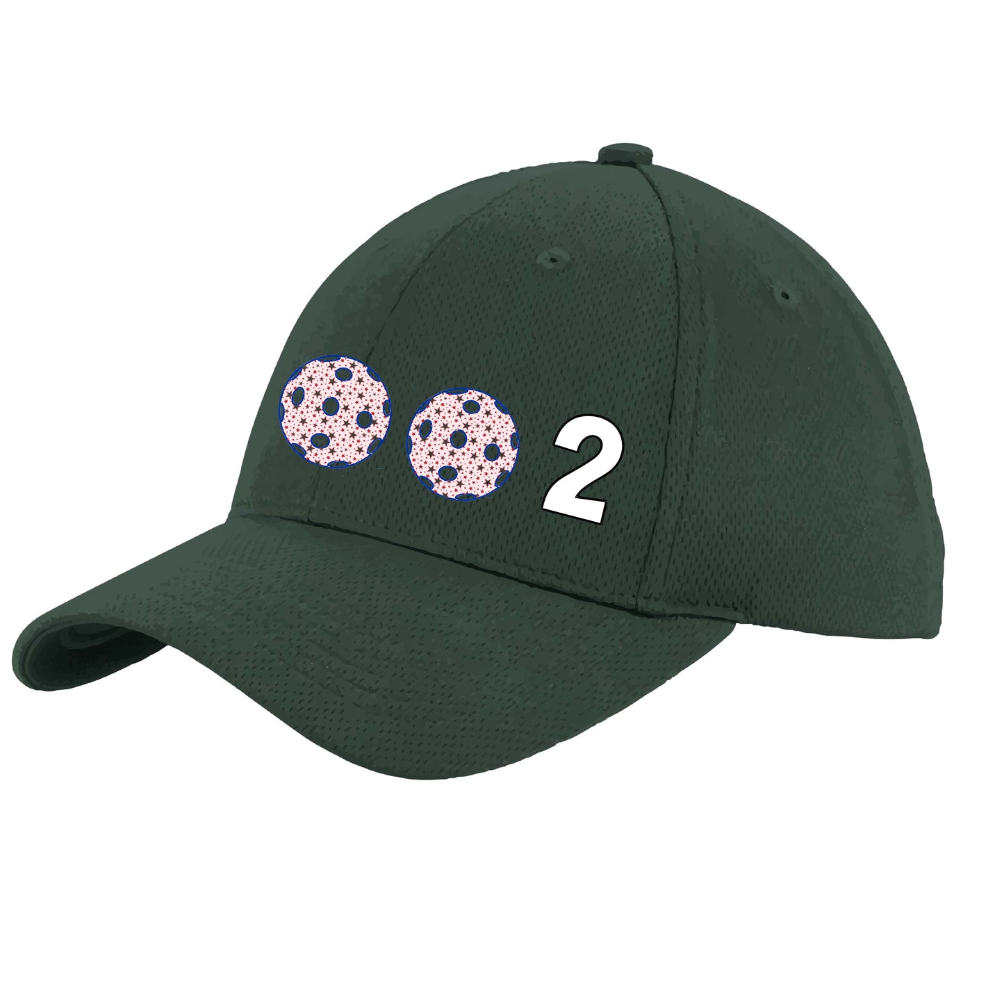 002 (Customizable 10 Pickleball Colors) | Pickleball Hat | Moisture-Wicking 100% Polyester