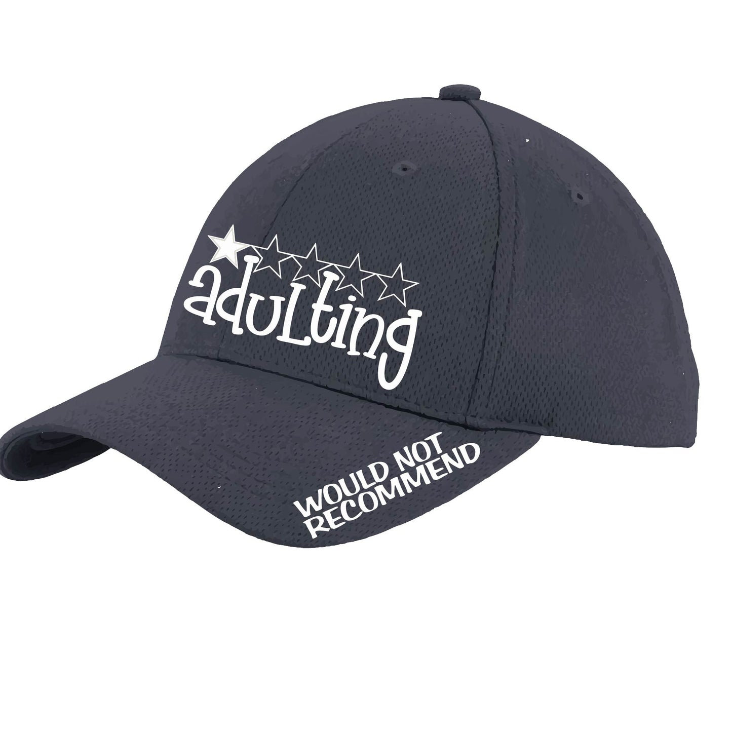 Adulting 1 Star - Would Not Recommend | Performance Hat | Moisture-Wicking 100% Polyester