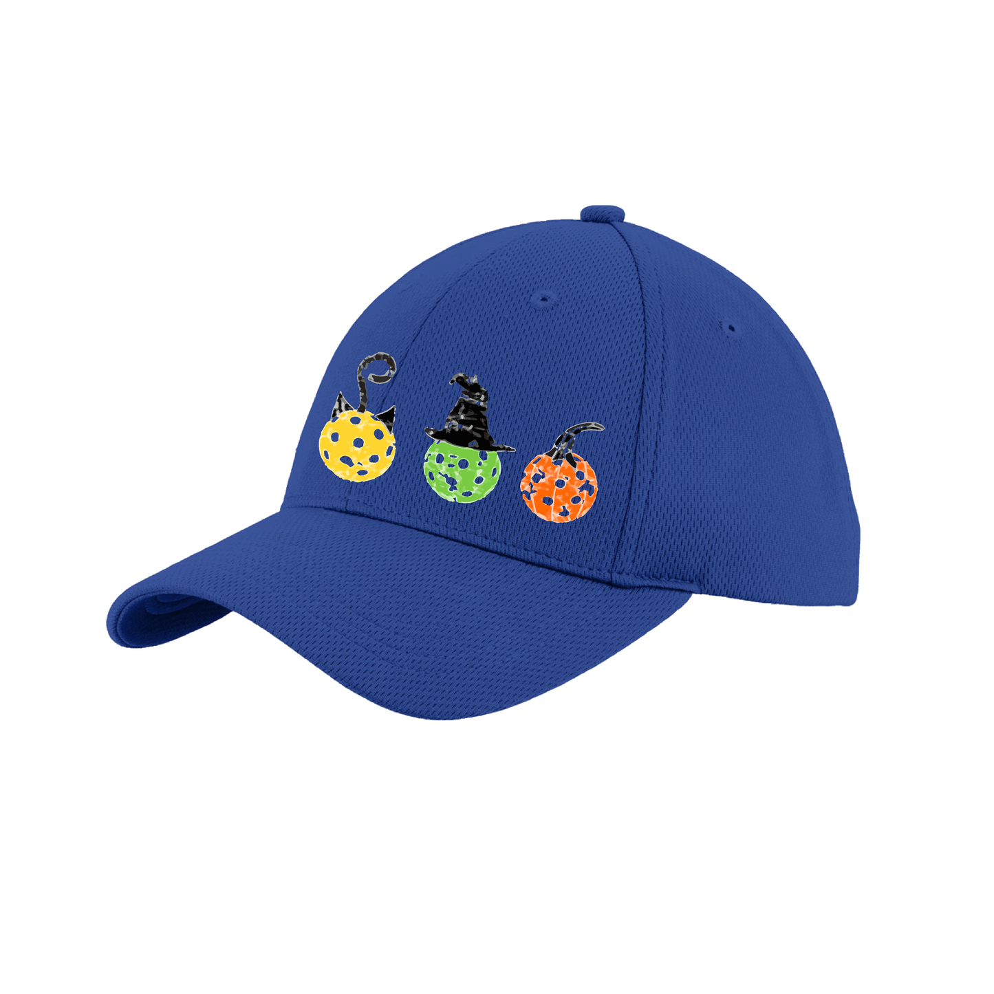 Cat Witch Pumpkin | Pickleball Hat | Moisture-Wicking 100% Polyester