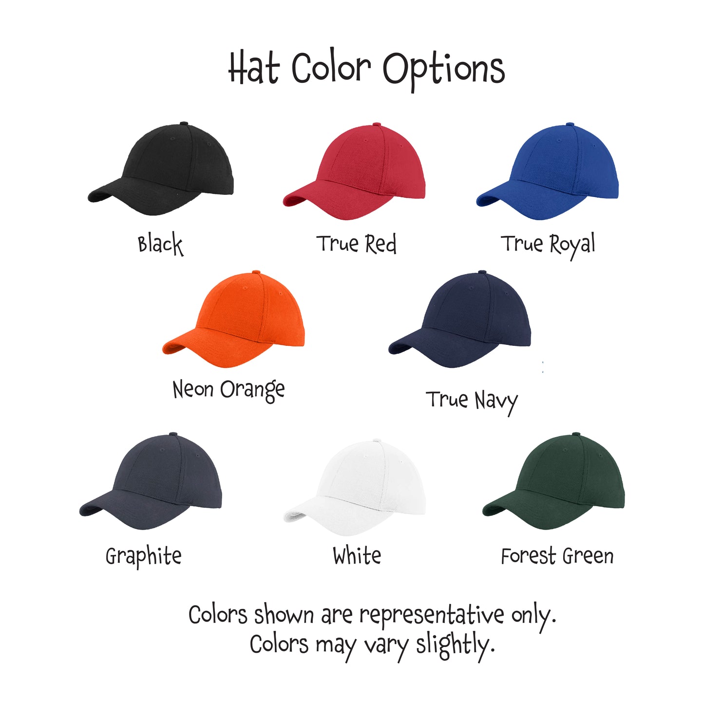 Orange Pickleball (Customizable) | Pickleball Hat | Moisture-Wicking 100% Polyester