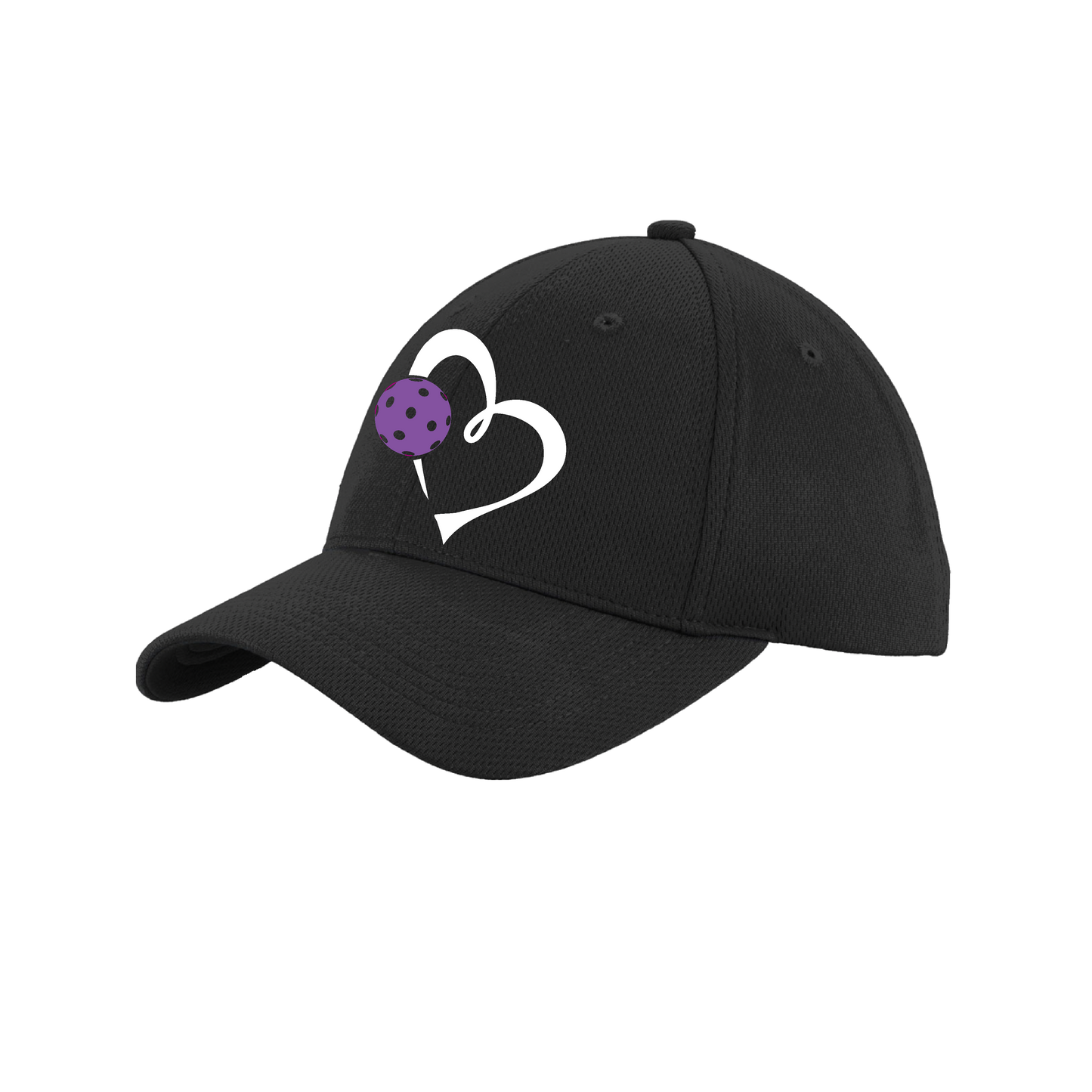 Love Pickleball (Purple) Customizable | Pickleball Hat | Moisture-Wicking 100% Polyester