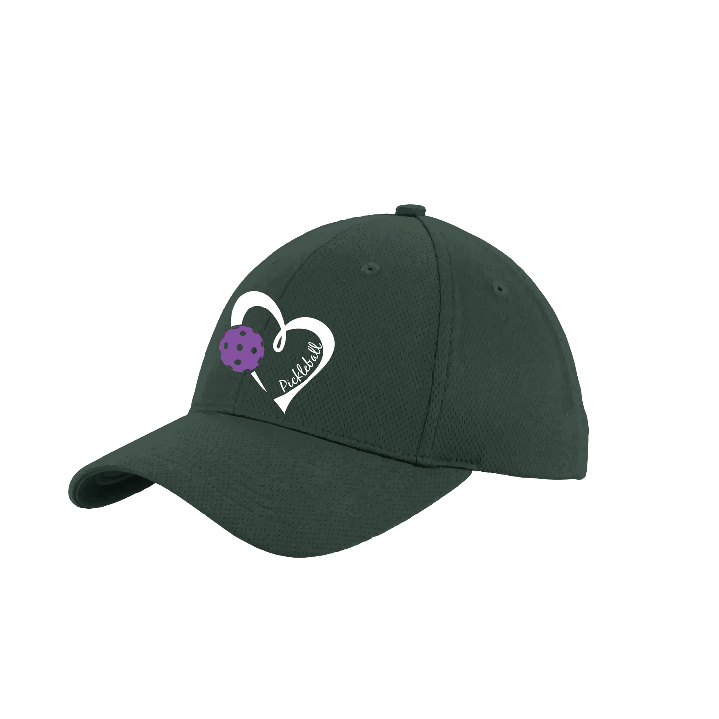 Pickleball Love (Purple) Customizable | Pickleball Hat | Moisture-Wicking 100% Polyester
