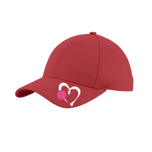 Love Pickleball (Pink) Customizable | Pickleball Hat | Moisture-Wicking 100% Polyester