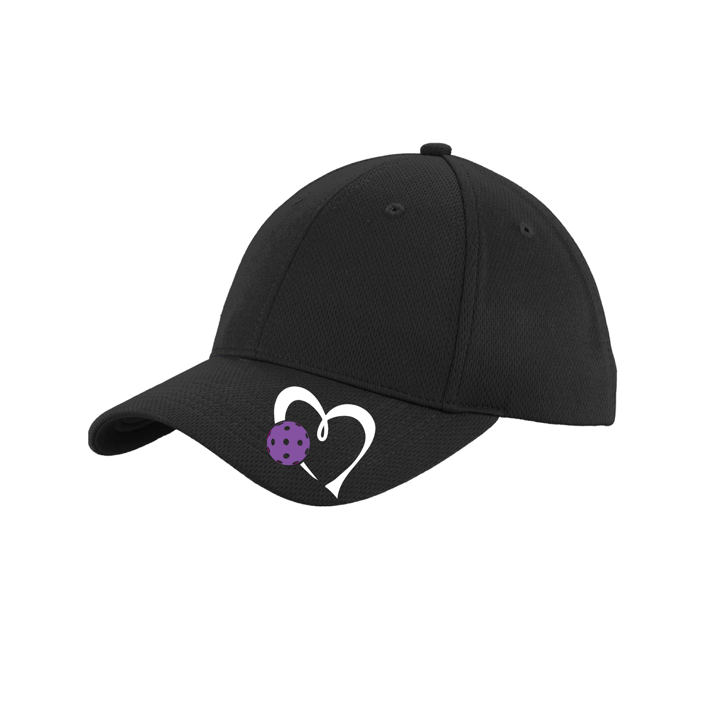 Love Pickleball (Purple) Customizable | Pickleball Hat | Moisture-Wicking 100% Polyester