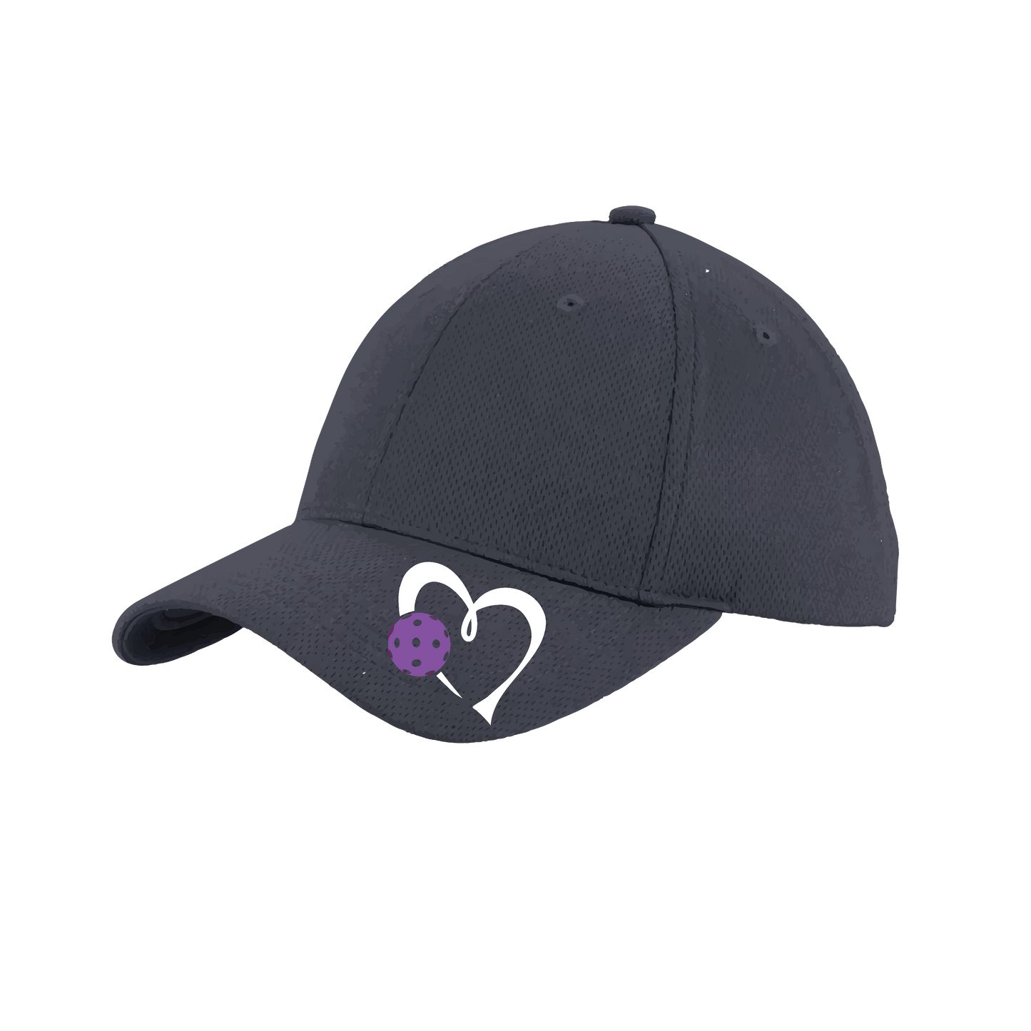 Love Pickleball (Purple) Customizable | Pickleball Hat | Moisture-Wicking 100% Polyester