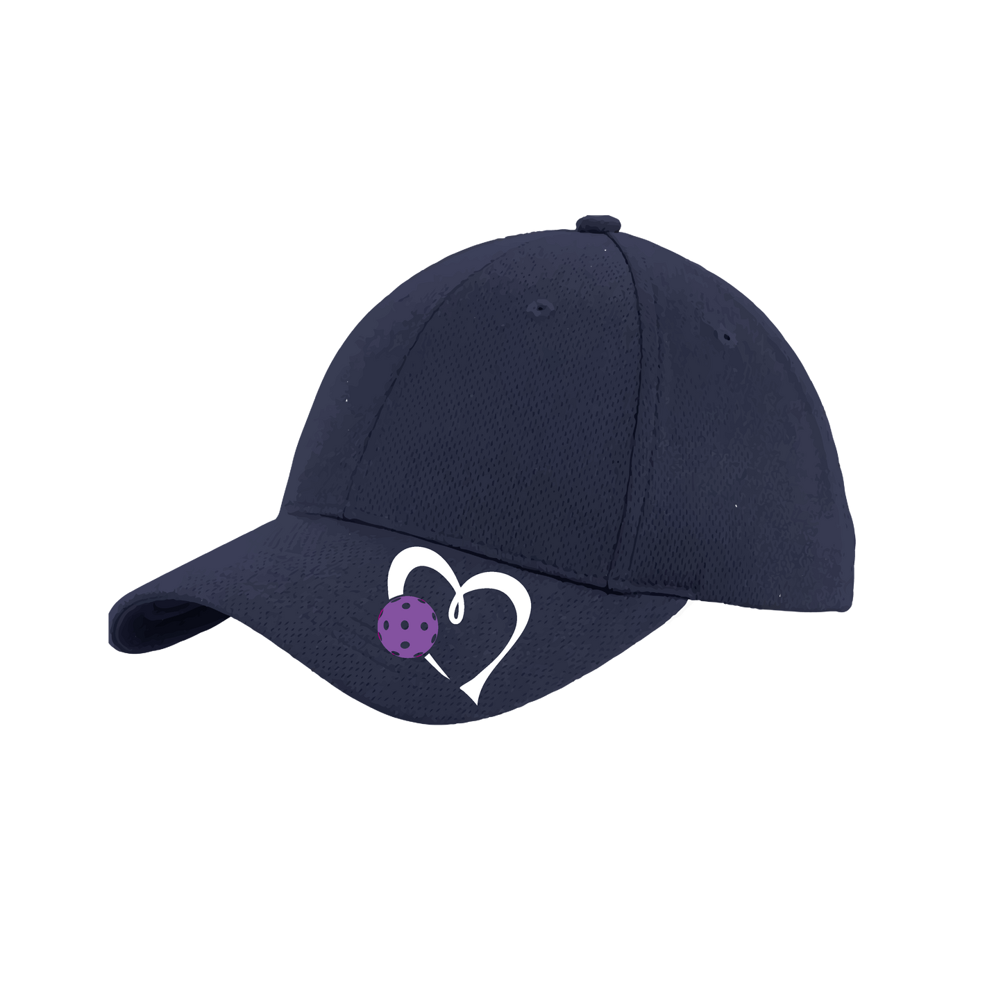 Love Pickleball (Purple) Customizable | Pickleball Hat | Moisture-Wicking 100% Polyester