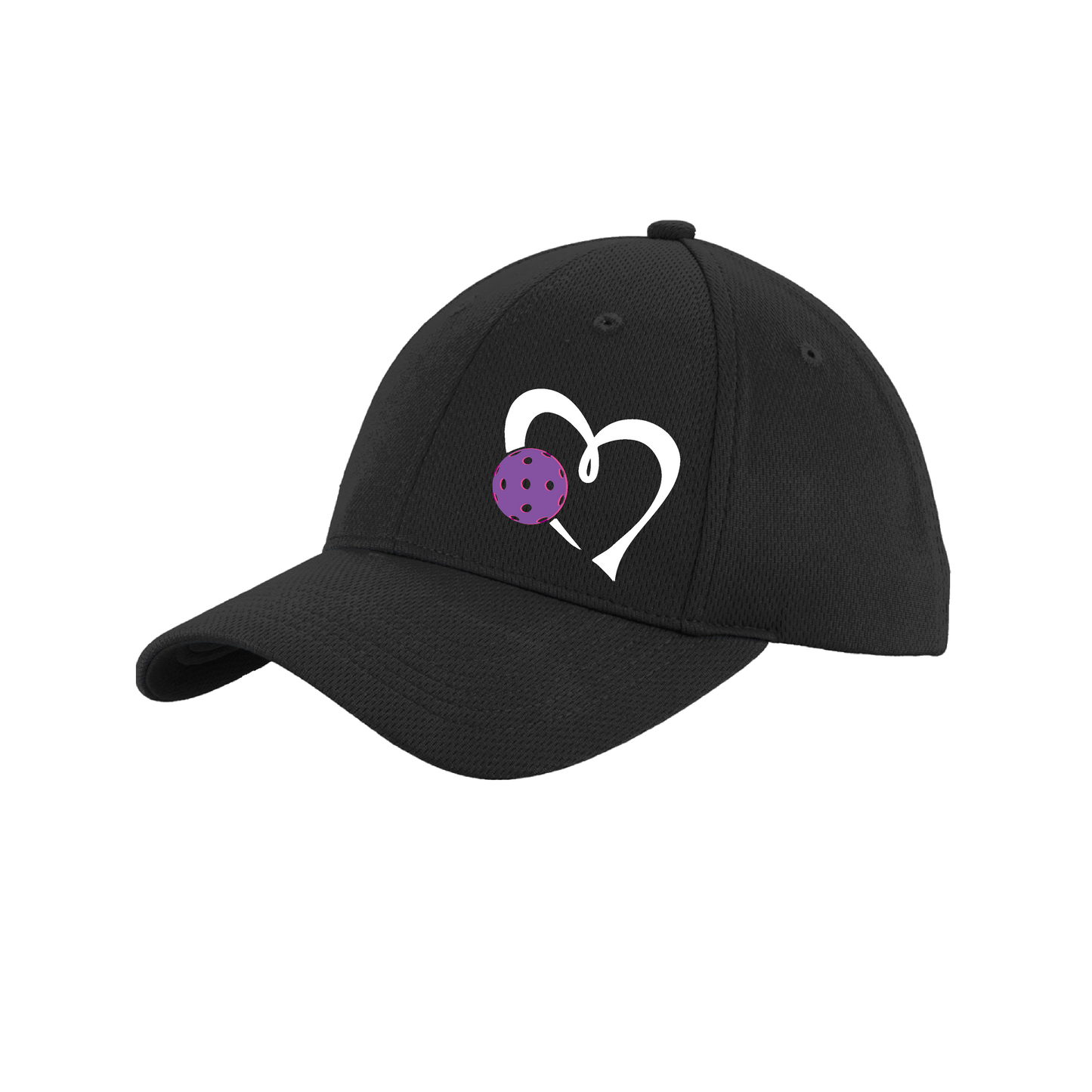 Love Pickleball (Purple) Customizable | Pickleball Hat | Moisture-Wicking 100% Polyester