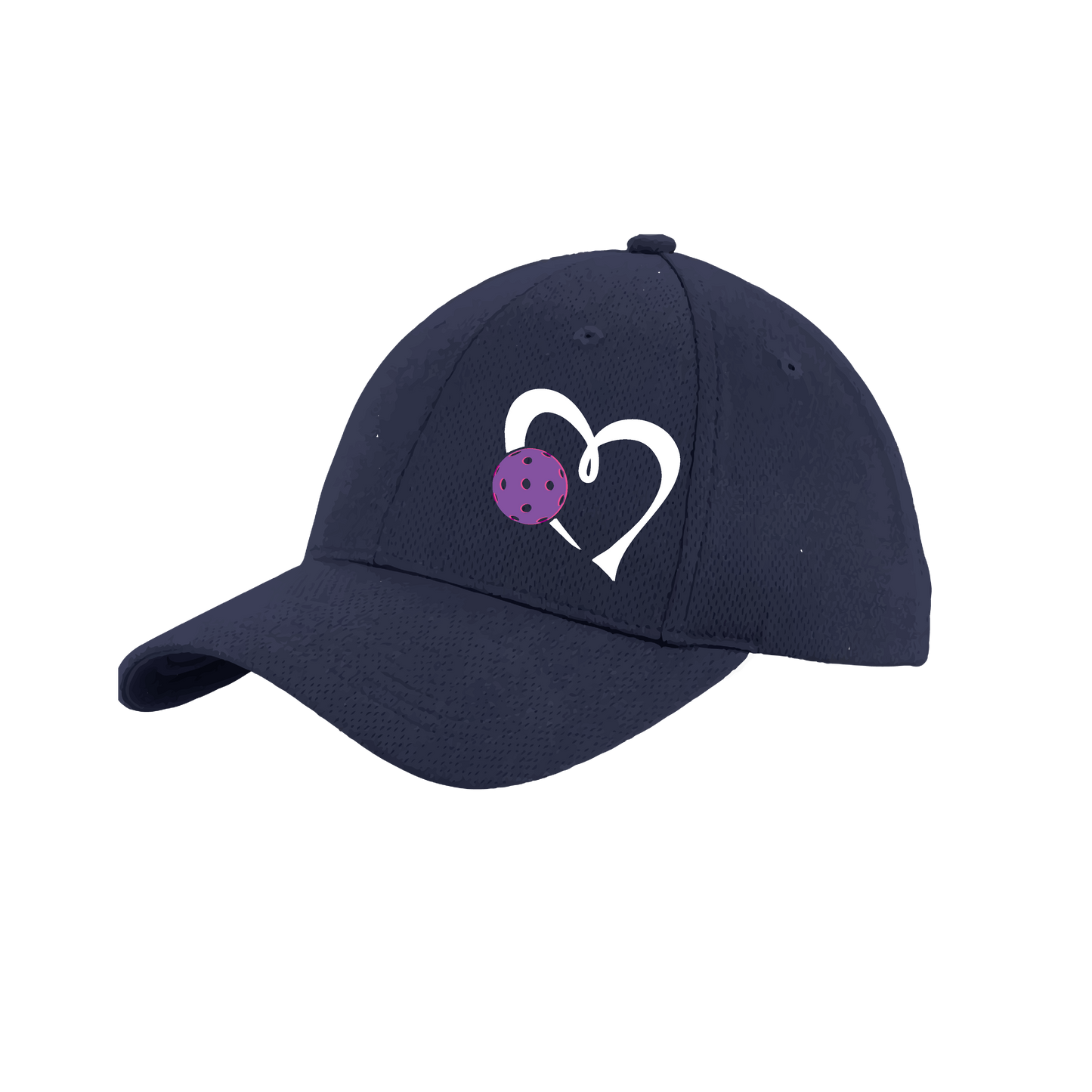 Love Pickleball (Purple) Customizable | Pickleball Hat | Moisture-Wicking 100% Polyester