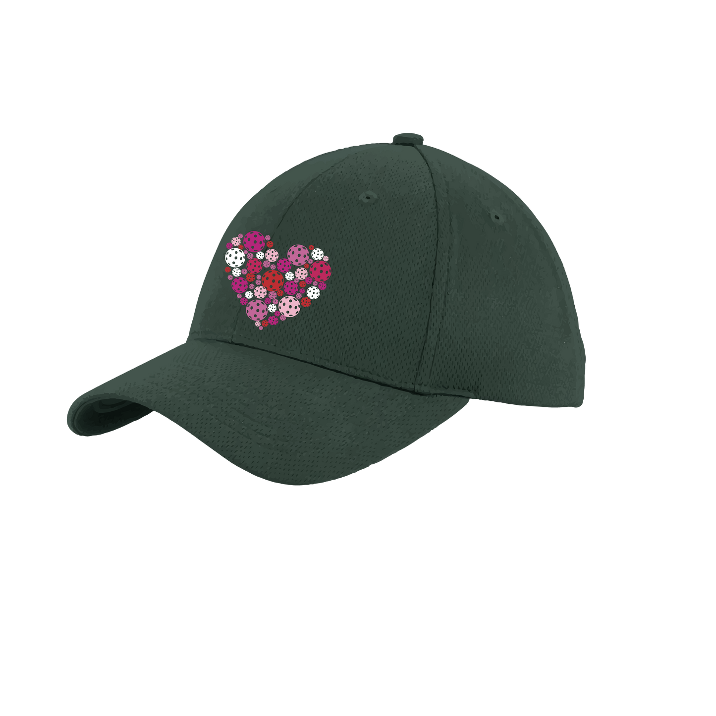 This polyester pickleball hat features PosiCharge Technology, and is ideal for active pickleball players to help them stay focused on the game. It features a breathable, moisture-wicking material with closed-hole flat back mesh, and adjustable back closure for adult sizes. Stay cool, comfortable, and stylish with this pickleball hat.