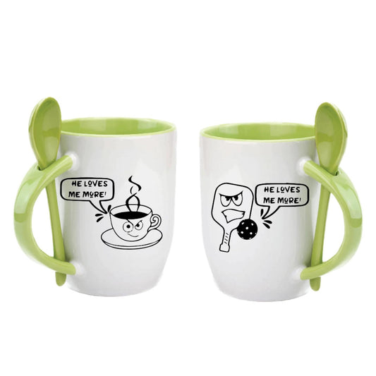 He loves Me More Than | Pickleball Coffee Cup | Fun Pickleball Gifts