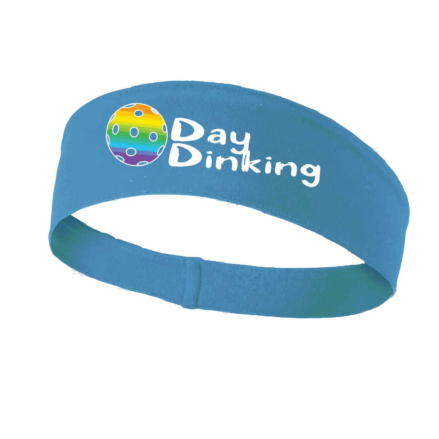 Day Dinking With Pickleballs (Customizable) | Pickleball Headband | 100% Polyester