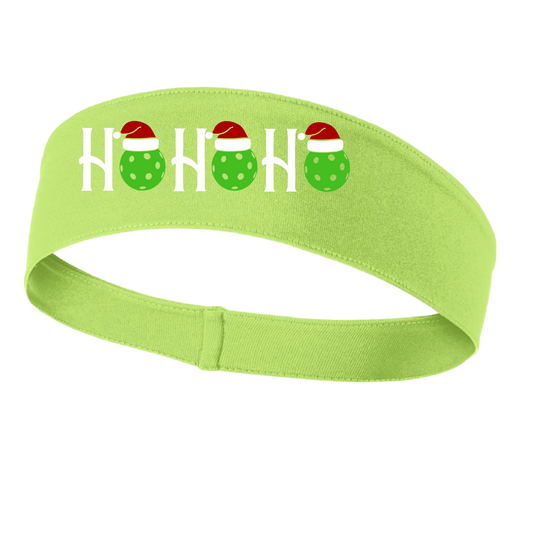 Ho Ho Ho | Pickleball Headband | 100% Polyester