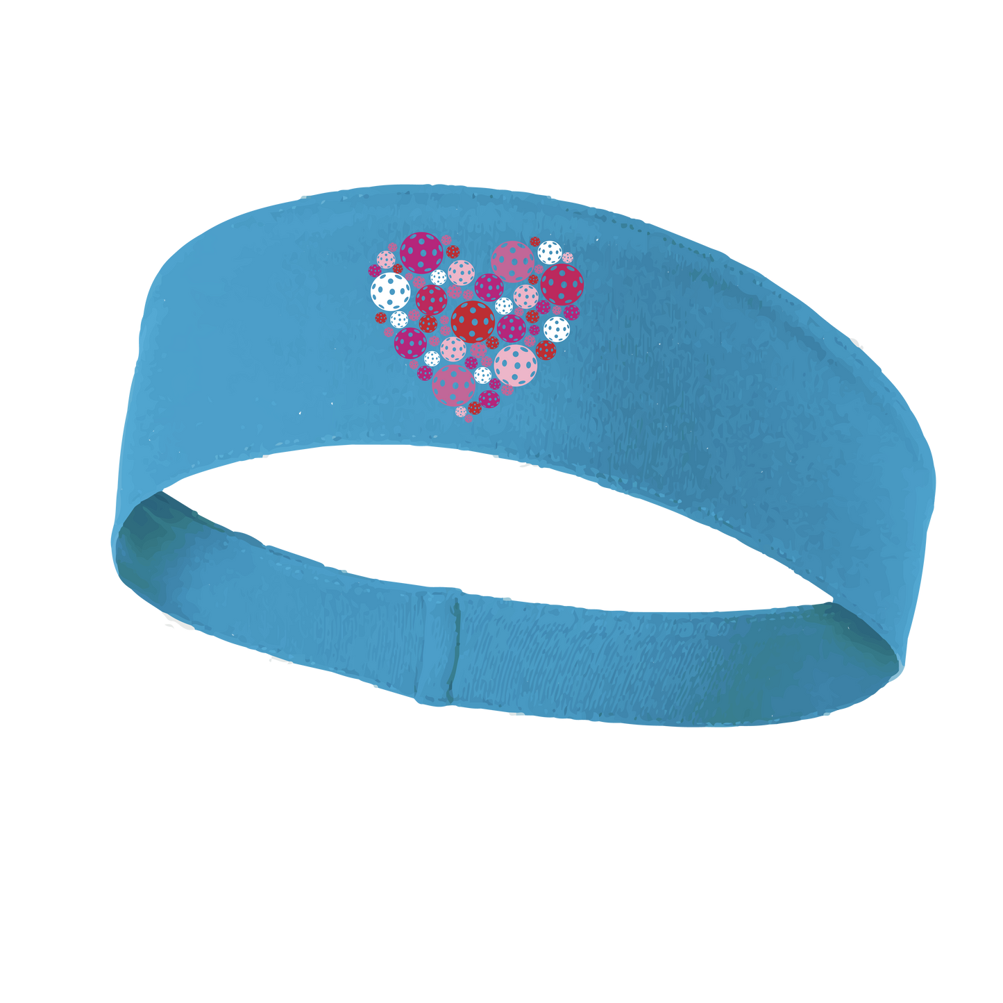 Tailored for a precise fit, this lightweight and moisture-wicking headband features an attractive pickleball design. Finished with single-needle top-stitching, it is available in various colors. Pickleball enthusiasts can express their passion for the sport with this stylish accessory.