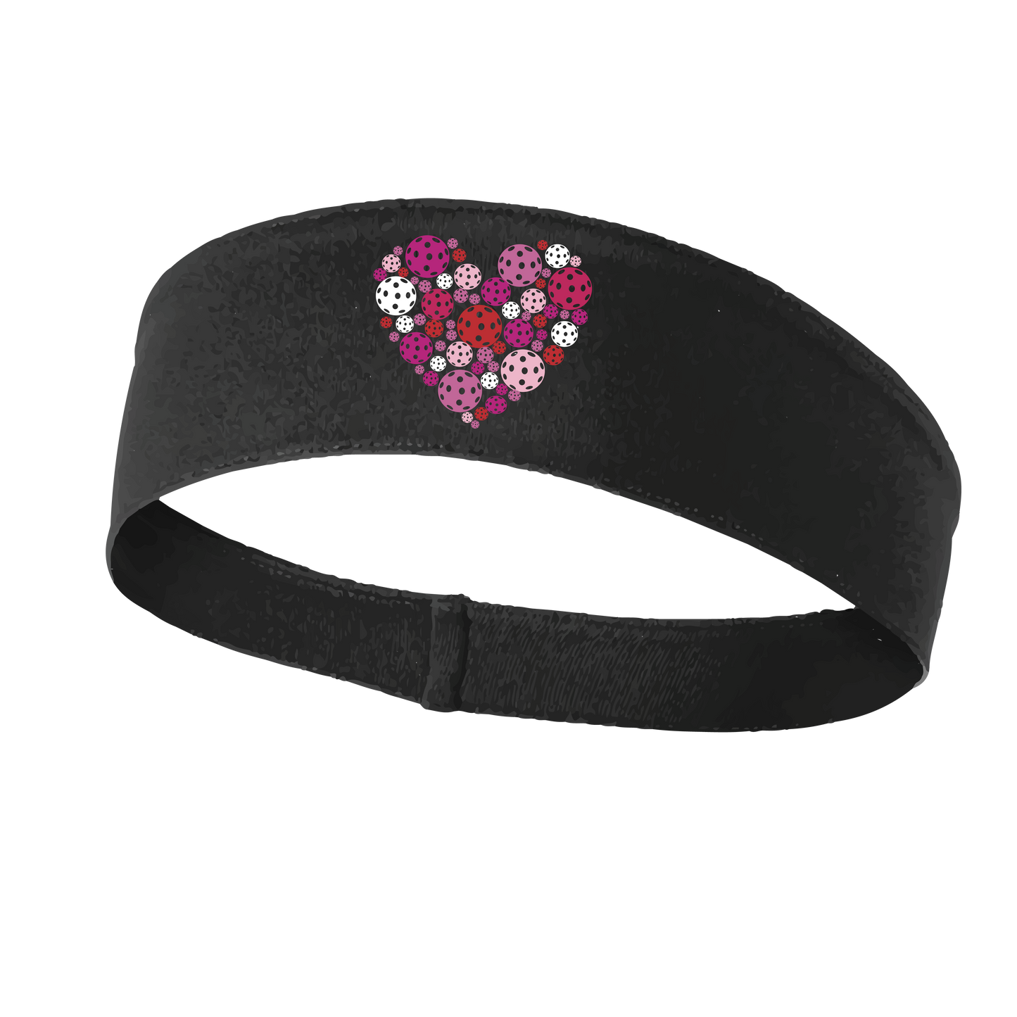 Tailored for a precise fit, this lightweight and moisture-wicking headband features an attractive pickleball design. Finished with single-needle top-stitching, it is available in various colors. Pickleball enthusiasts can express their passion for the sport with this stylish accessory.