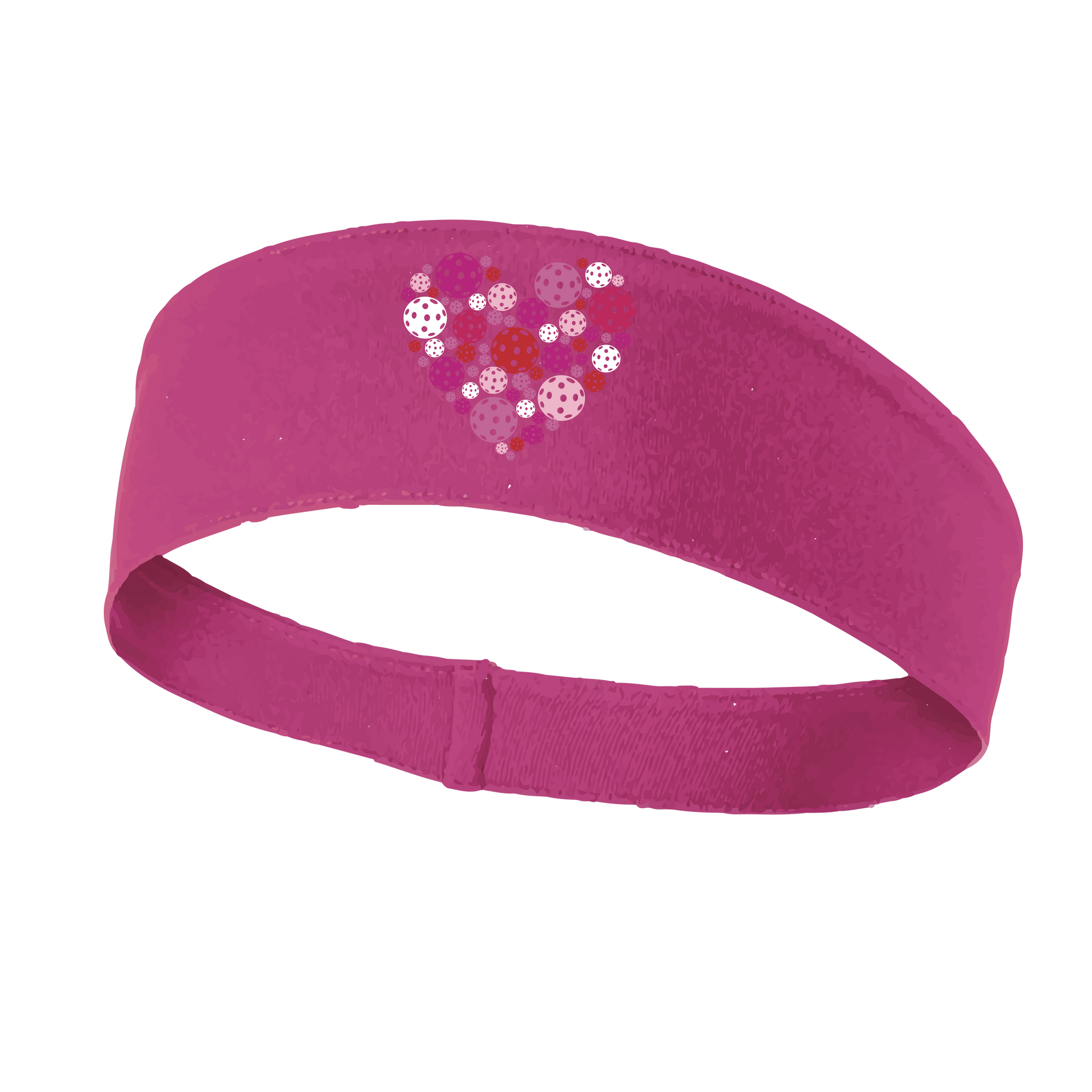 Tailored for a precise fit, this lightweight and moisture-wicking headband features an attractive pickleball design. Finished with single-needle top-stitching, it is available in various colors. Pickleball enthusiasts can express their passion for the sport with this stylish accessory.